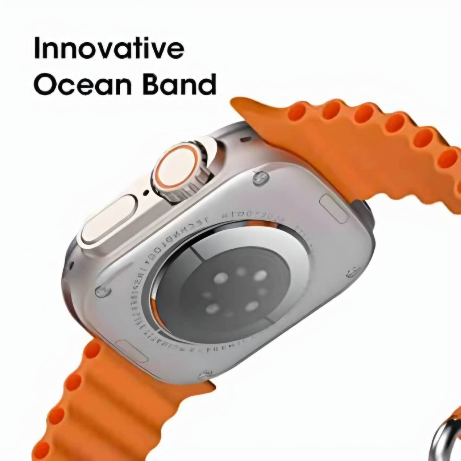 Image of Onikuma T800 ULTRA Smart Watch No sim card Opetion Smartwatch NO sim card Smartwatch (ORANGE Strap, Free Size)