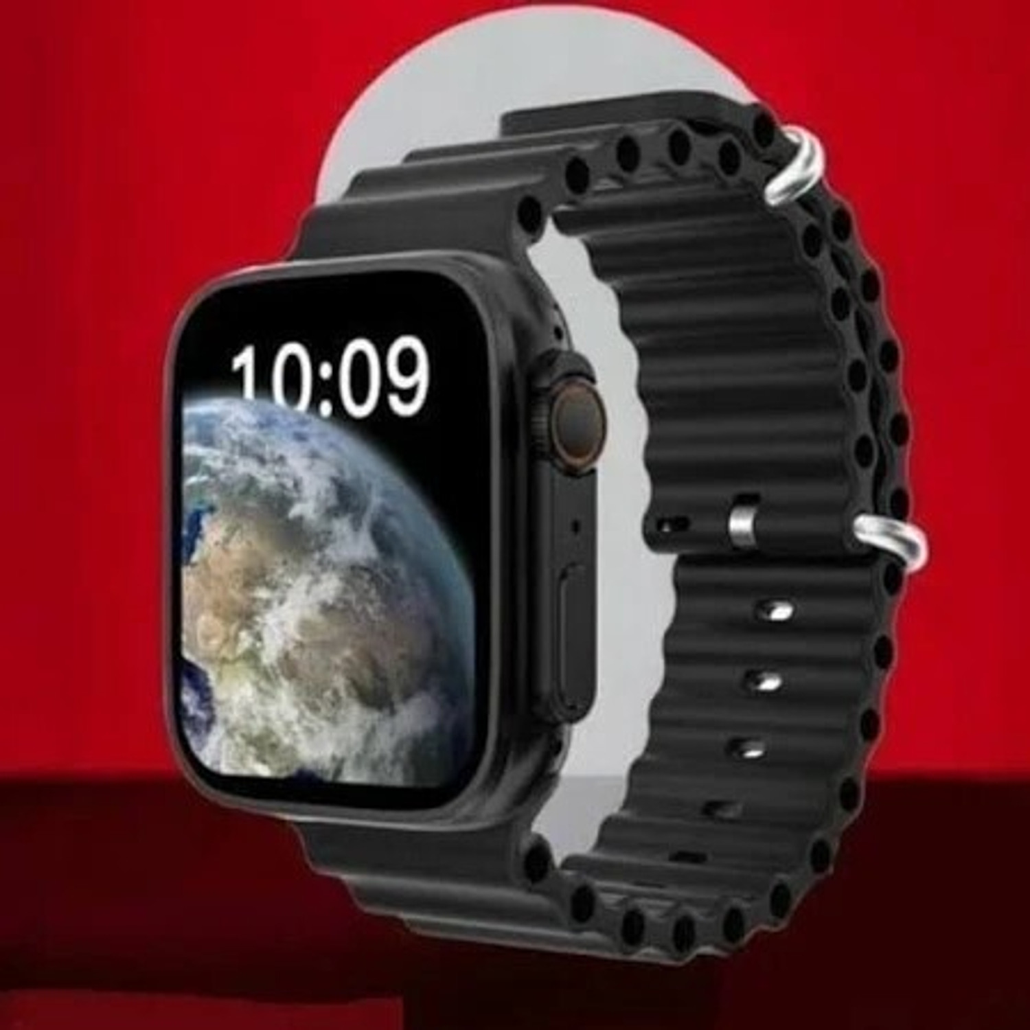 Image of Onikuma T800 BT watch 2in Big Screen Sunlight Proof Display Music Play Insta WA Notifier Smartwatch (BLACK Strap, FREESIZE)