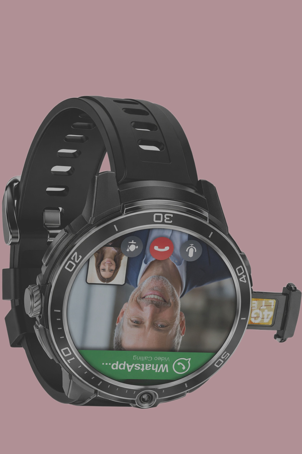Image of Correngo Premium Android 5G Smartwatch with Video Calling for Men Smartwatch (Dessert Brown Strap, Free Size)