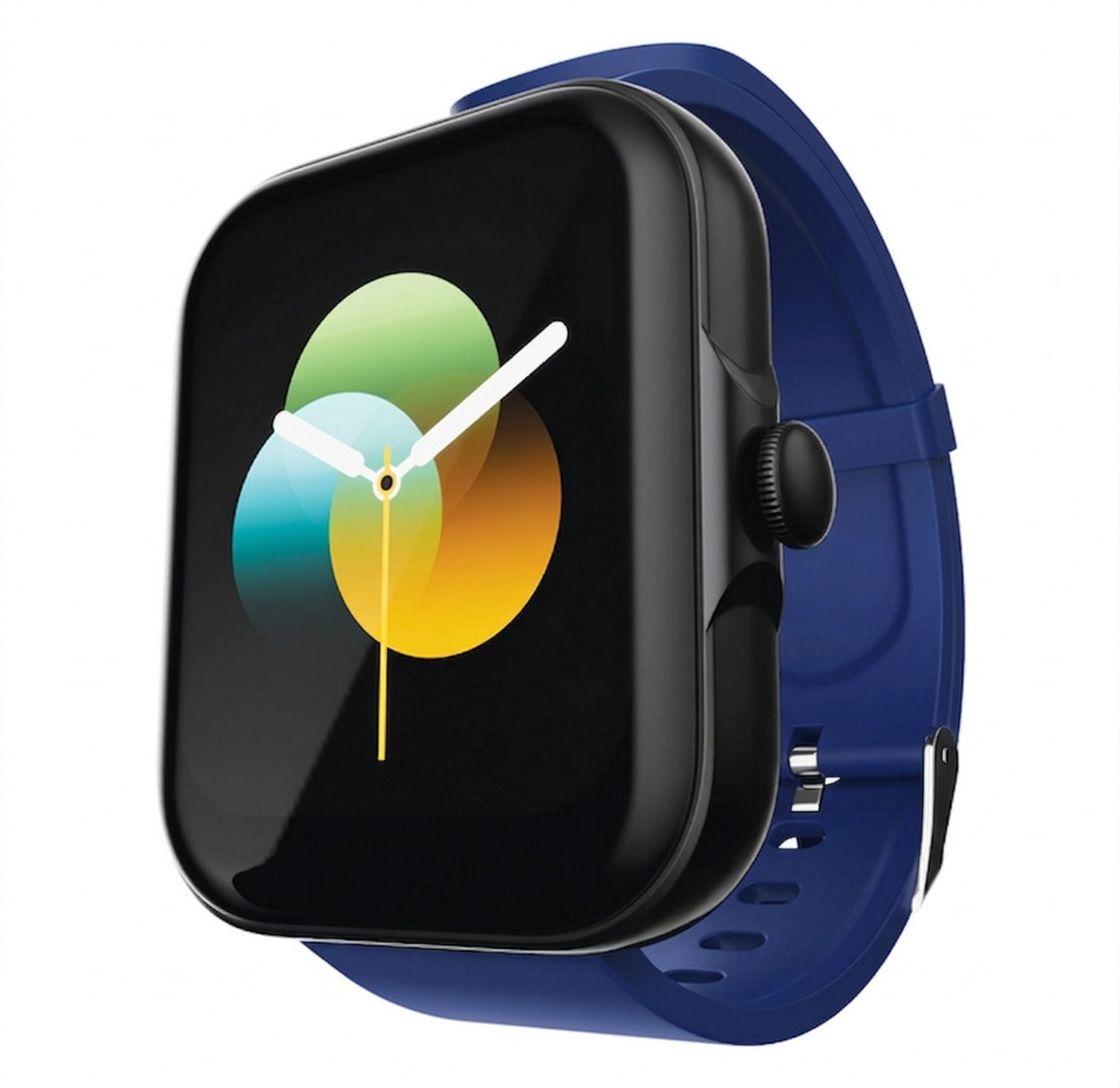 Image of Pebble Nomad 1.85 inch HD Display, BT Calling, Health Suite, AI Voice Assistant Smartwatch (JET BLACK Strap, Free Size)