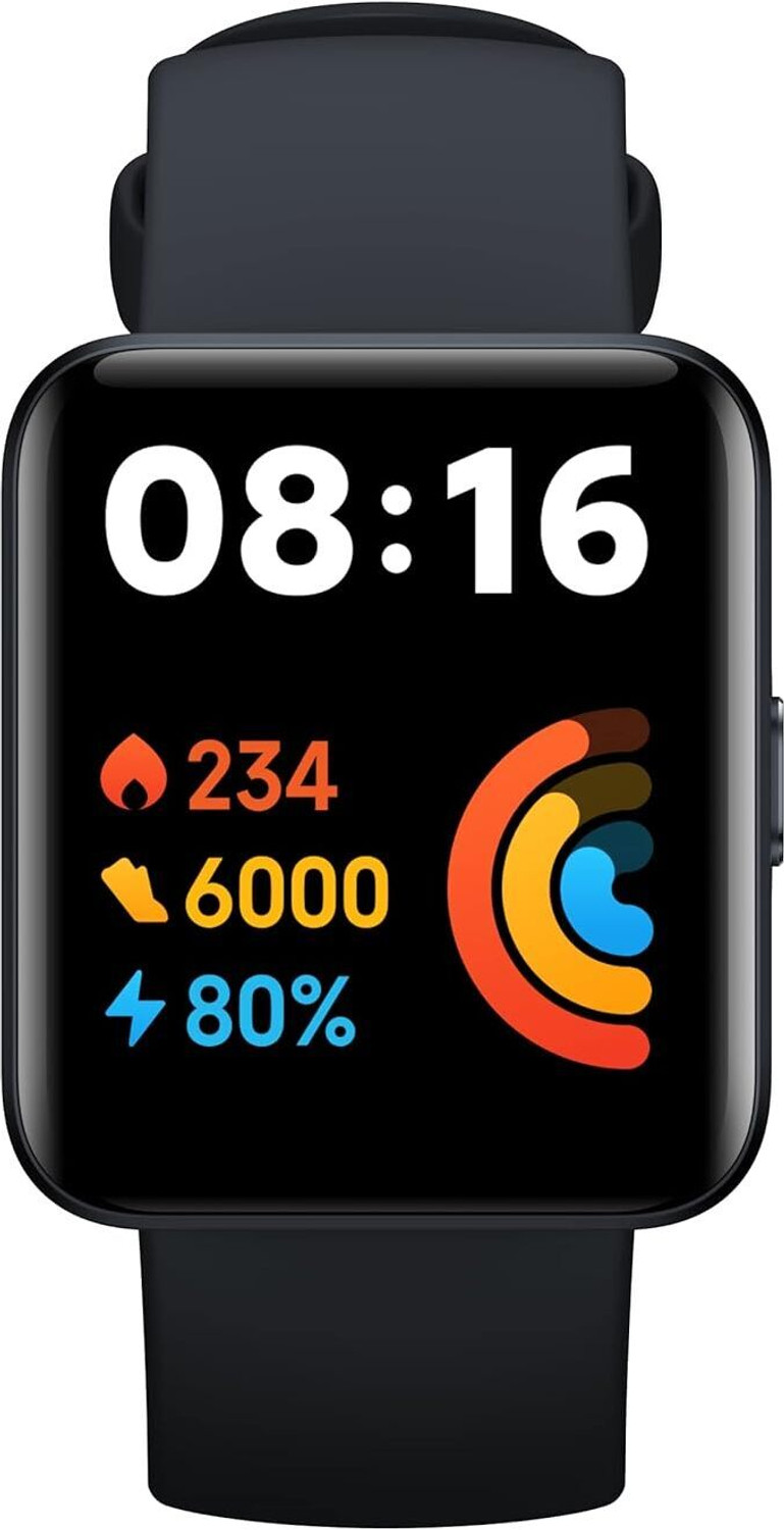 Image of REDMI Watch 2 Lite Multi-system GPS, 100+ Sports Modes, Women's Health Smartwatch (Black Strap, 1.55 inch (3.94 cm) HD Colorful Touch Display)