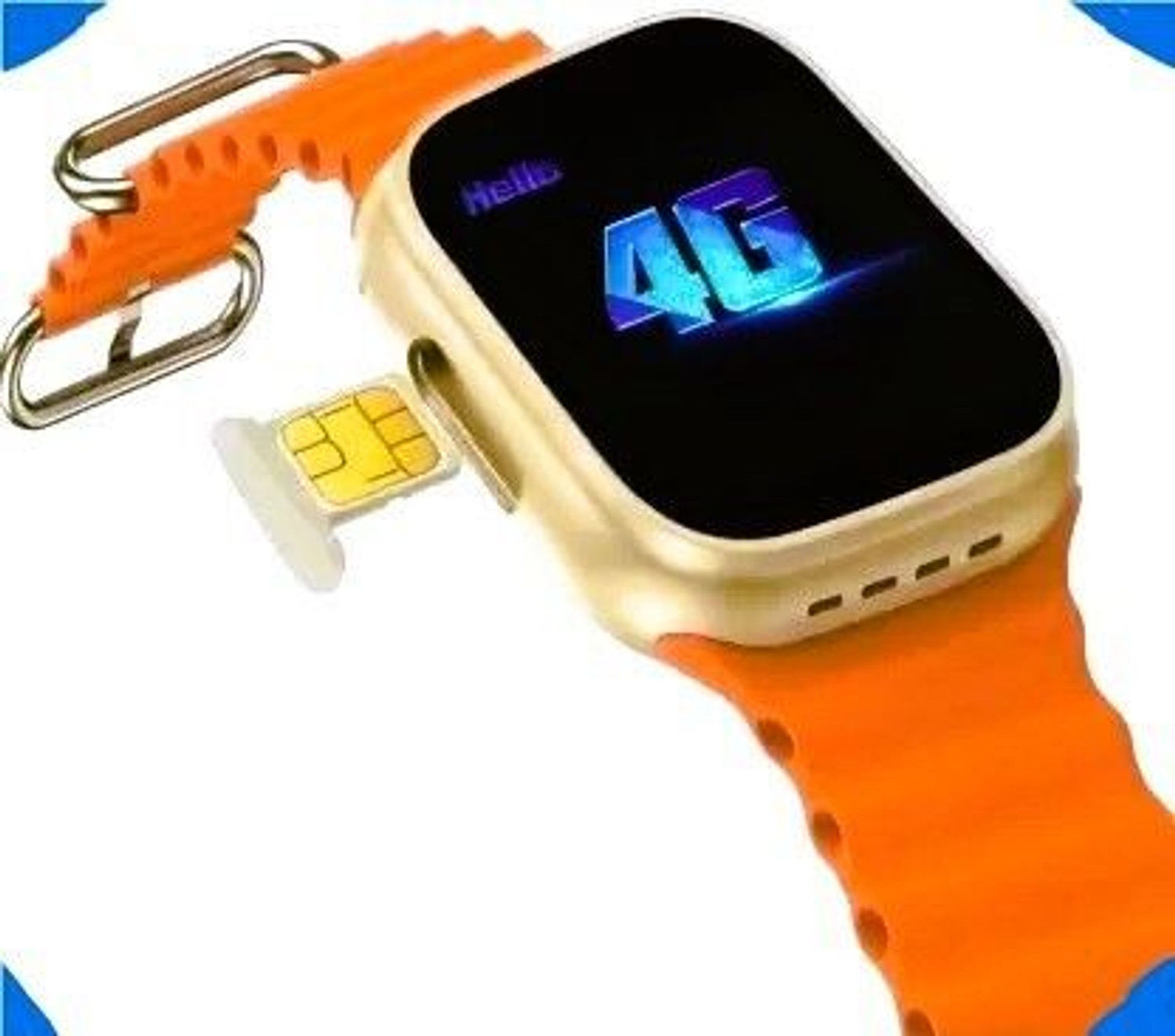 Image of Onikuma T800 ULTRA Smart Watch No sim card Opetion Smartwatch NO sim card Smartwatch (ORANGE Strap, Free Size)