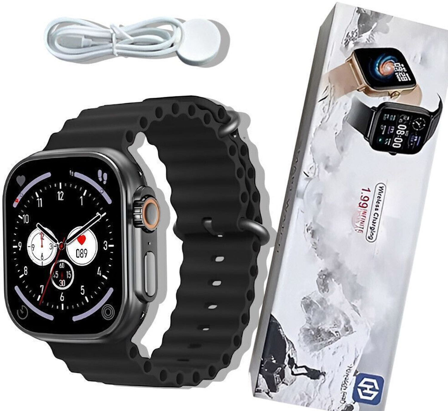 Image of CYXUS 4G Camera and Sim Card Support watch Smartwatch (Red Strap, free)