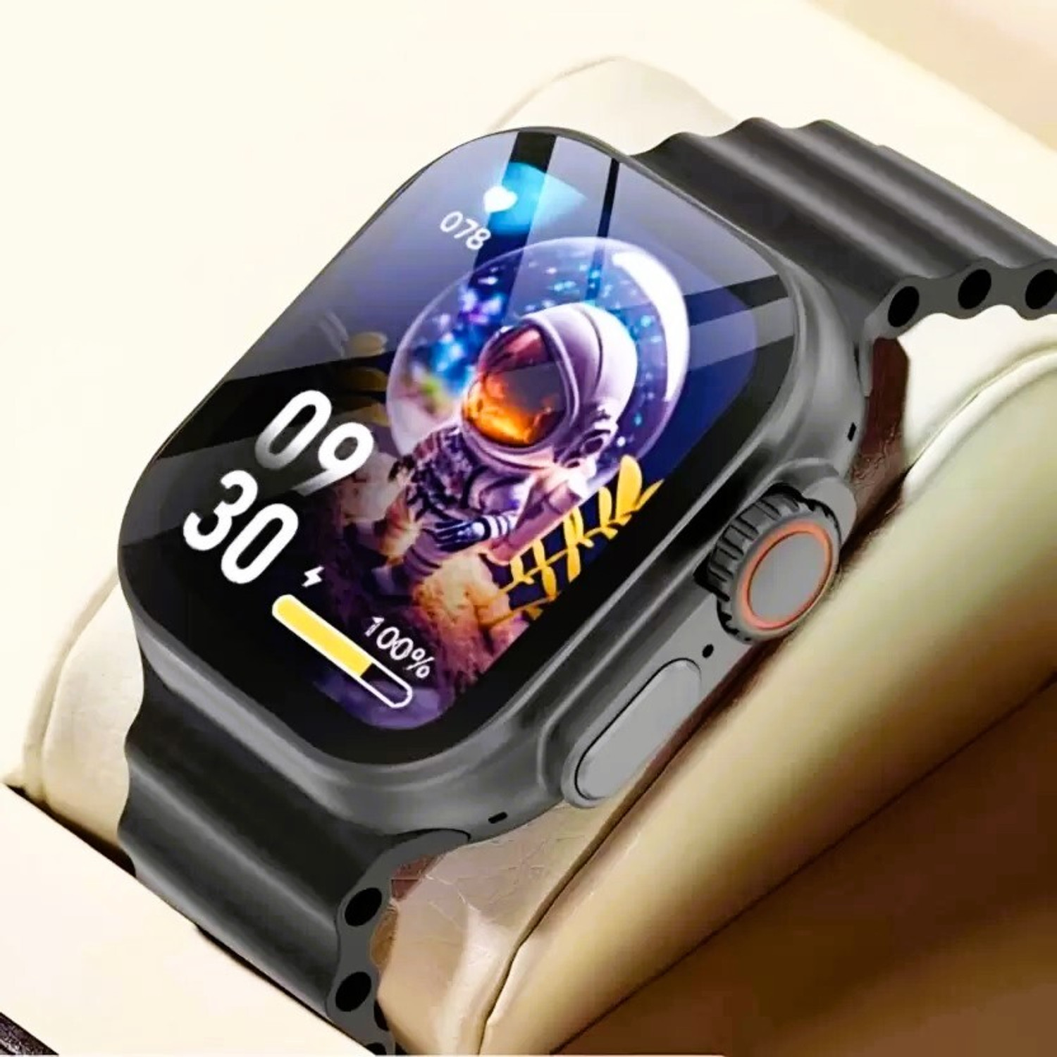 Image of Onikuma T800 ULTRA Smart Watch No sim card Opetion Smartwatch NO sim card Smartwatch (BLACK Strap, Free Size)