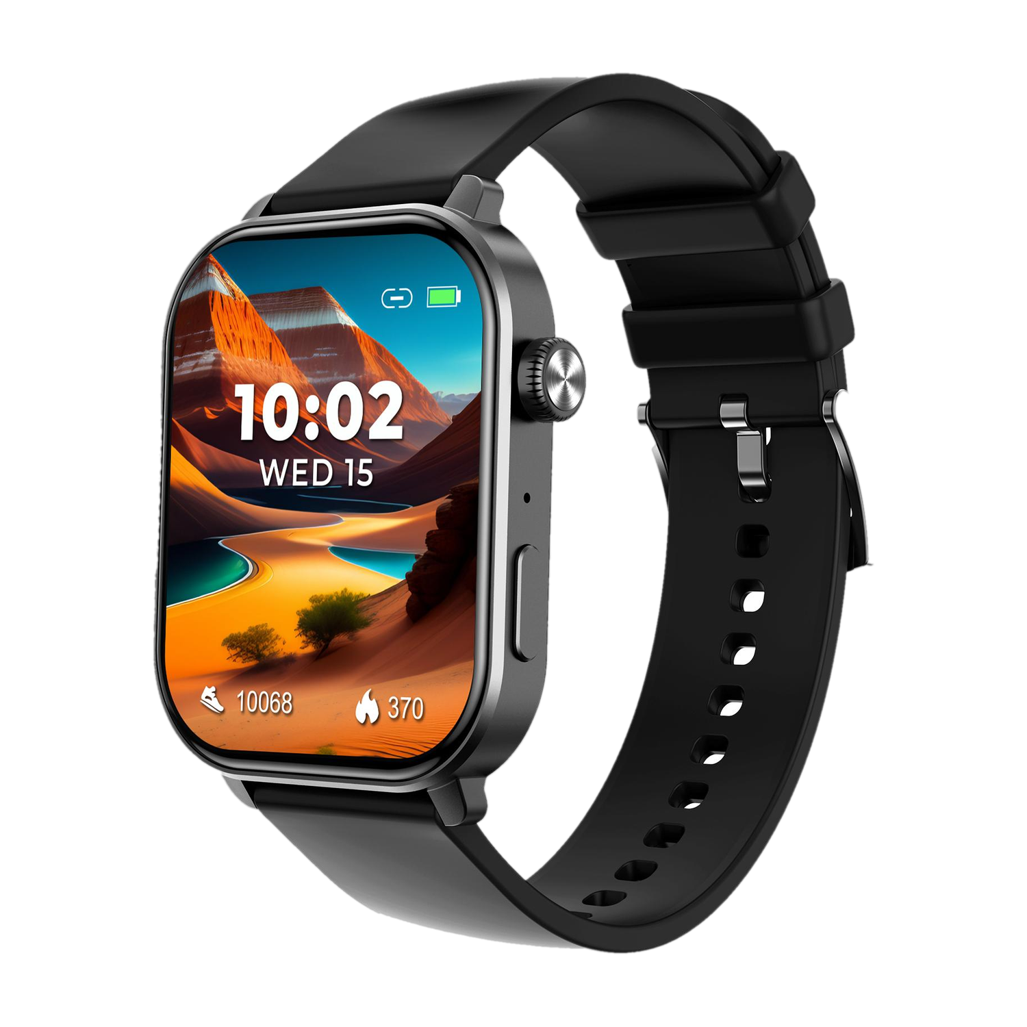 Image of beatXP Unbound 1.78 inch AMOLED Display, BT Calling, 1000nits Brightness & Voice Assistant Smartwatch (Gold with Pink Strap, Free Size)