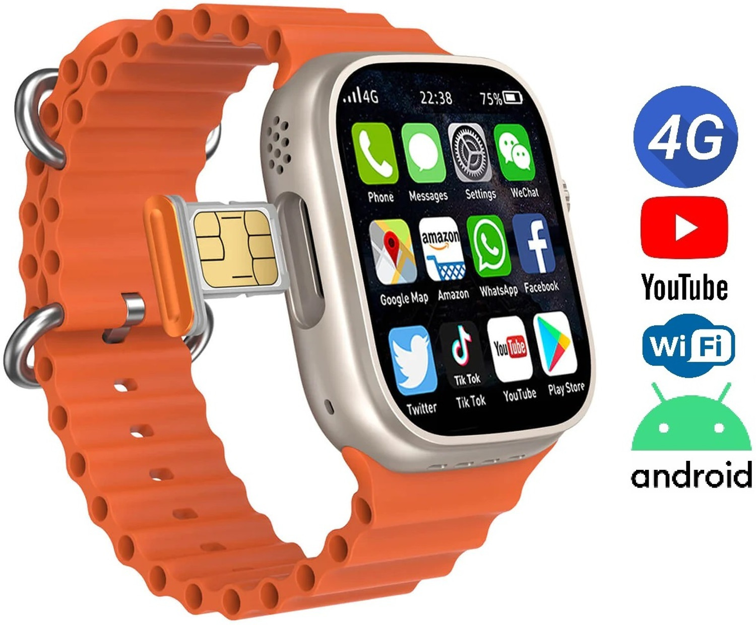 WELLSYS Smart Watch 4G Sim Card - Image 1
