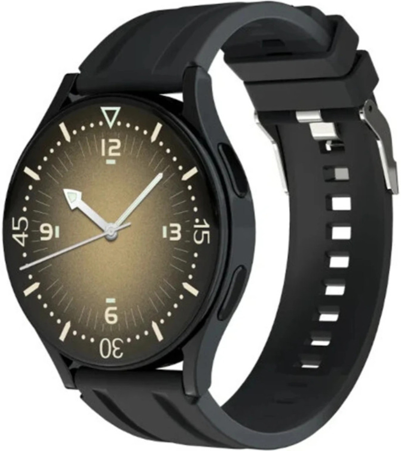 Image of PLAY PLAYFIT SW85 (Galaxy Black) Smartwatch (Black Strap, M)
