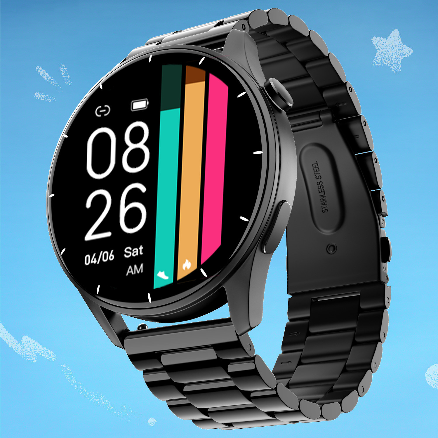 Noise Crew 1.38 Round Display Smartwatch - Image 6