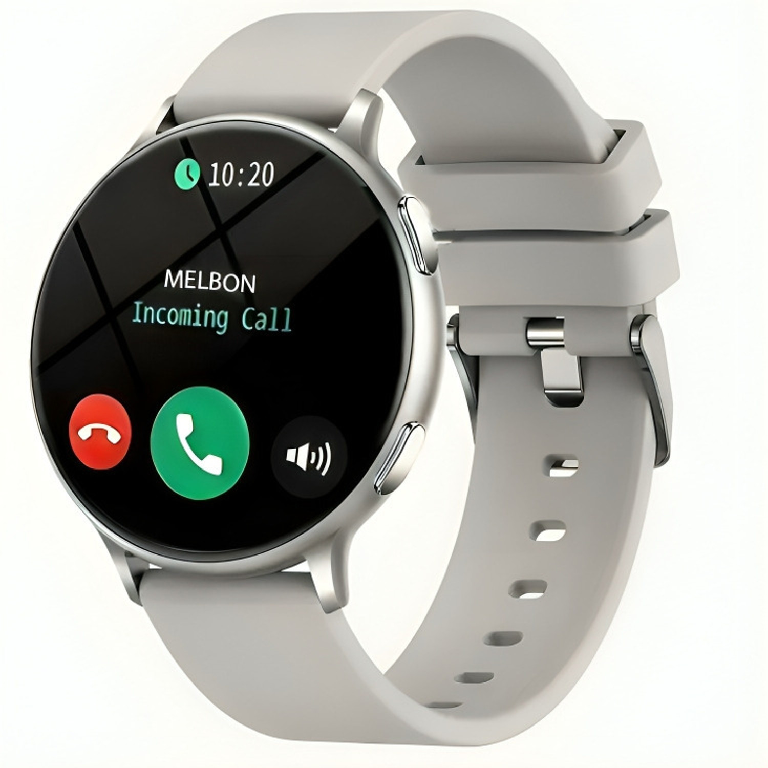 Melbon 2 Bluetooth calling, Sporty Heart Rate Monitoring Sleep Tracking Round Smartwatch