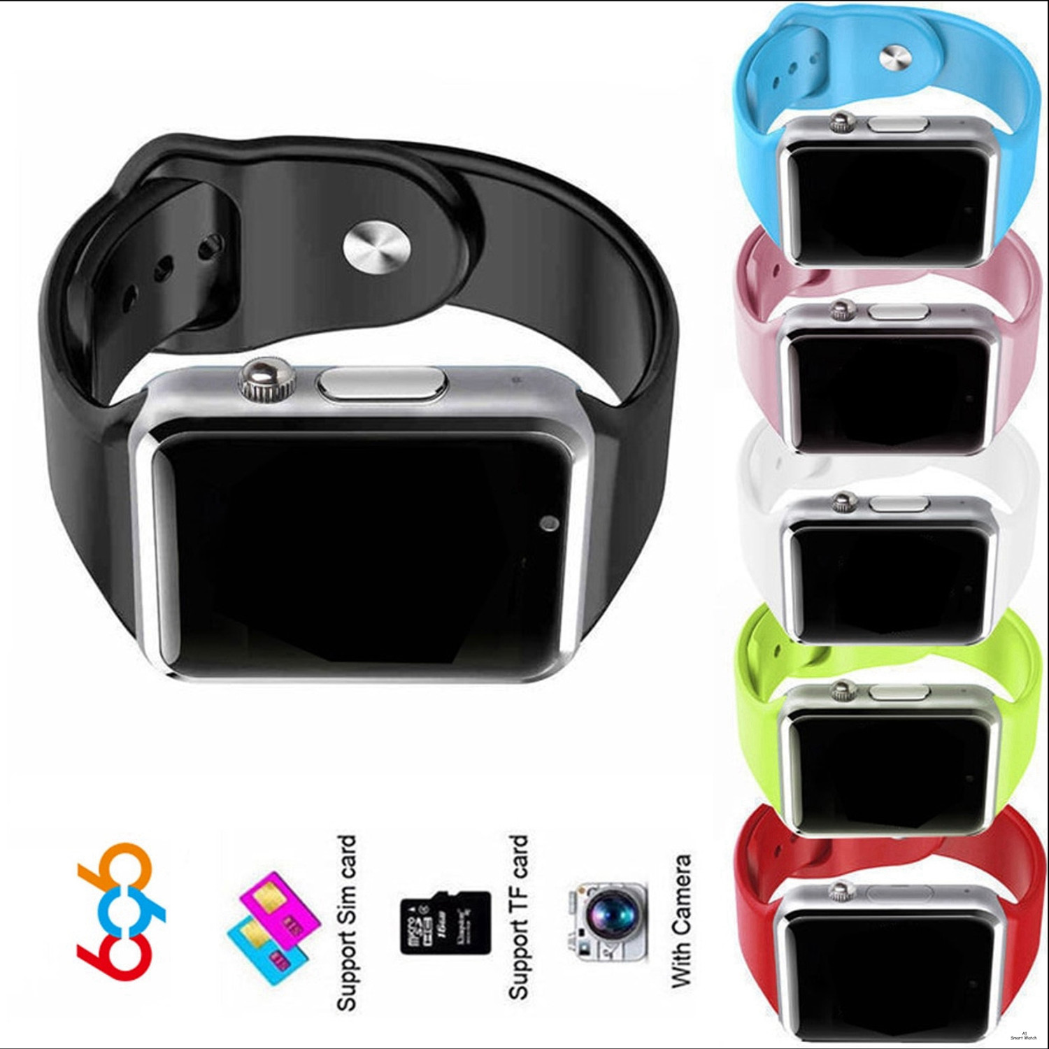 Image of Lastpoint 4G Camera and Sim Card Support watch Smartwatch (Brown Strap, free)