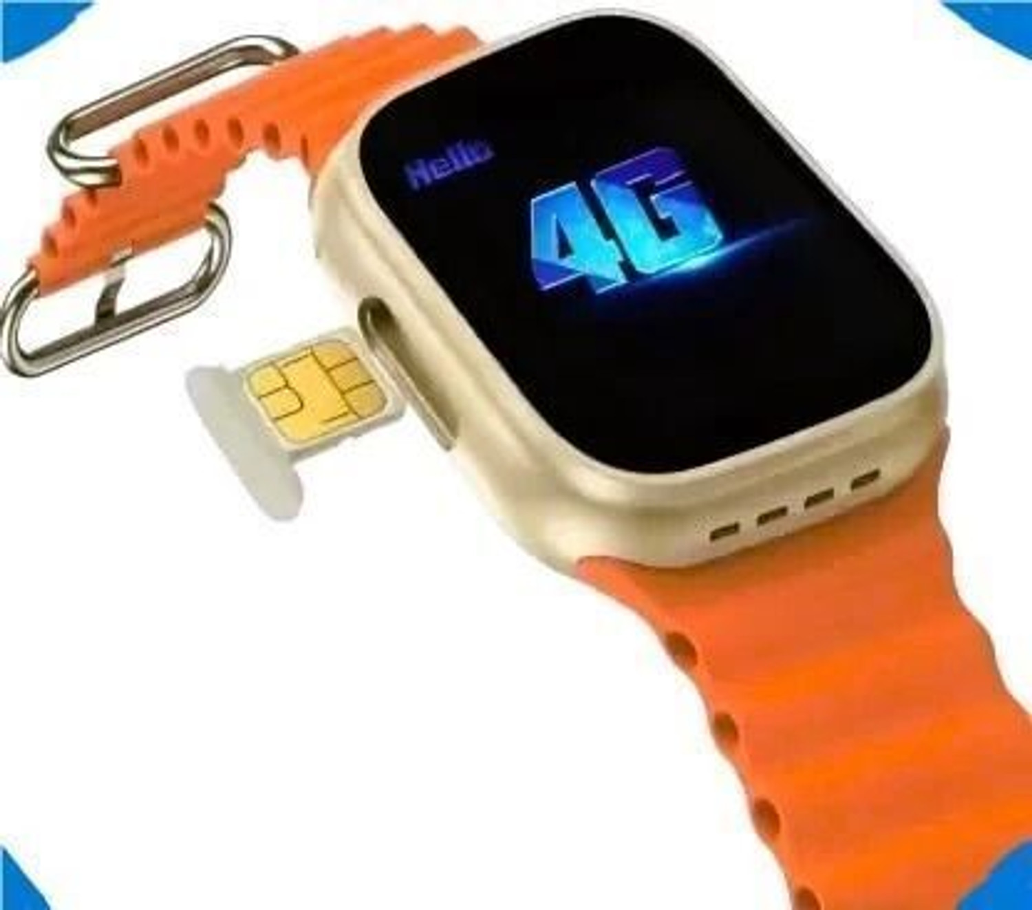 Image of Lastpoint 4G Camera and Sim Card Support watch Smartwatch (Black Strap, free)