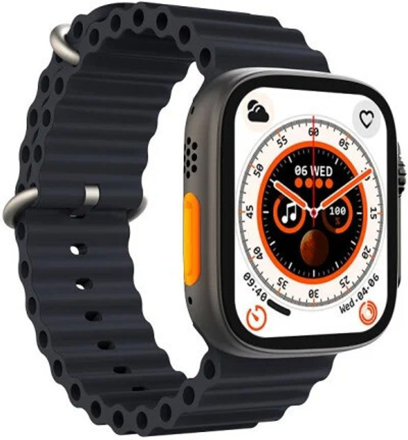 Image of OTUR S8 Ultra 4G Sim Card Smartwatch 03 Smartwatch (Orange Strap, Free Size)