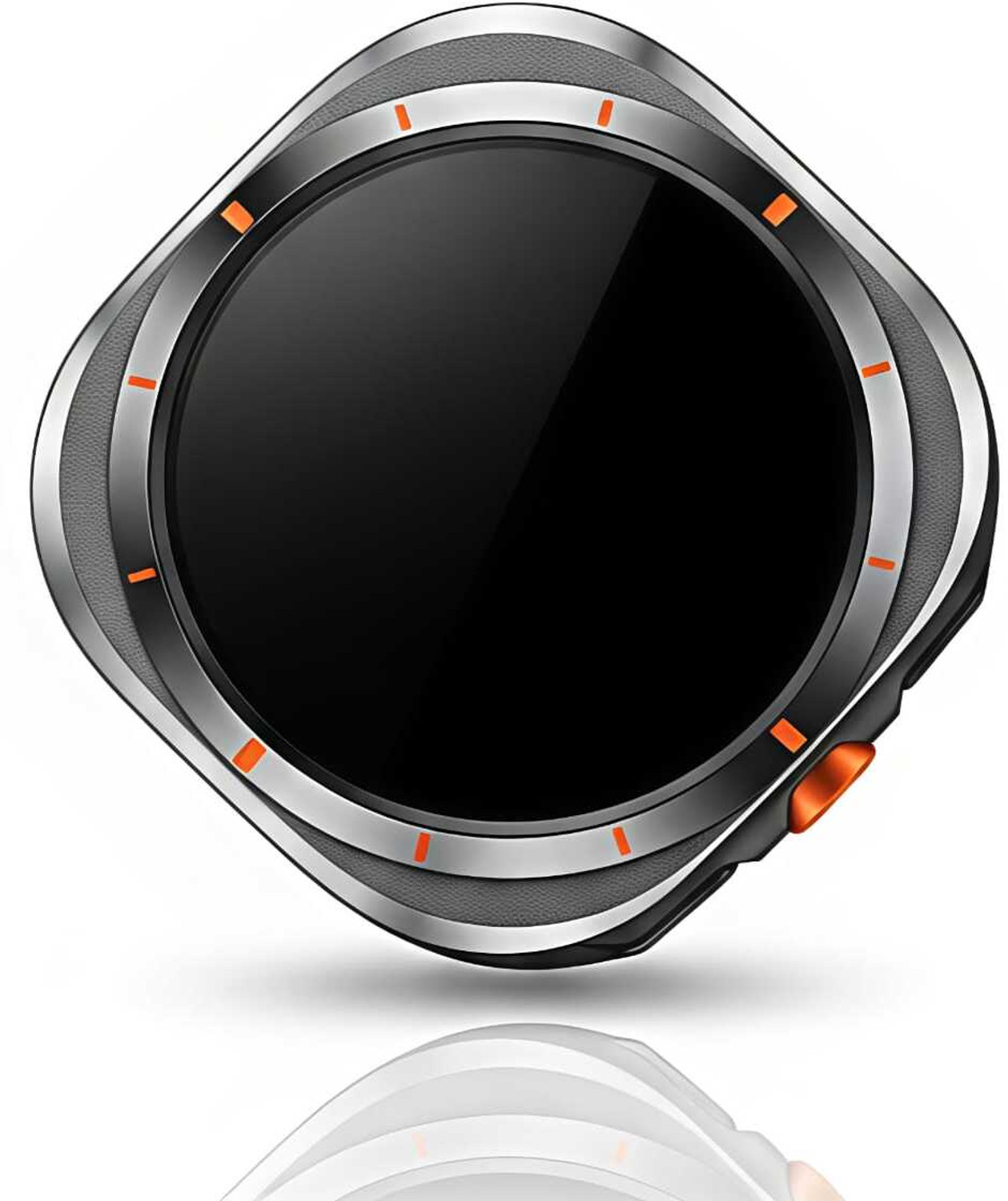 Image of ZoneAlpha Hw S12 Android Smartwatch 8+128 Smartwatch (White, Black Strap, medium)