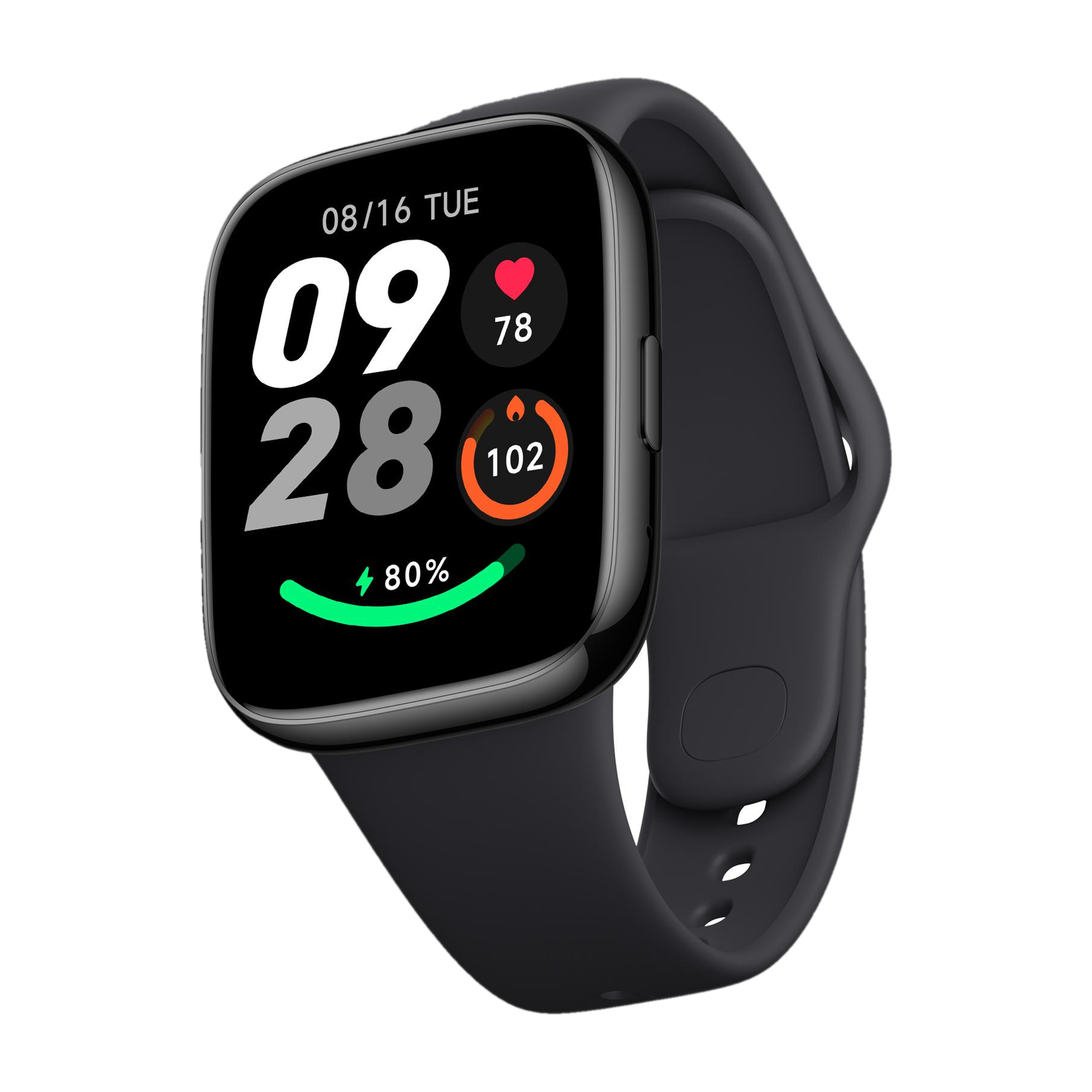 Image of PLAY PLAYFIT SW85 (Galaxy Black) Smartwatch (Black Strap, M)
