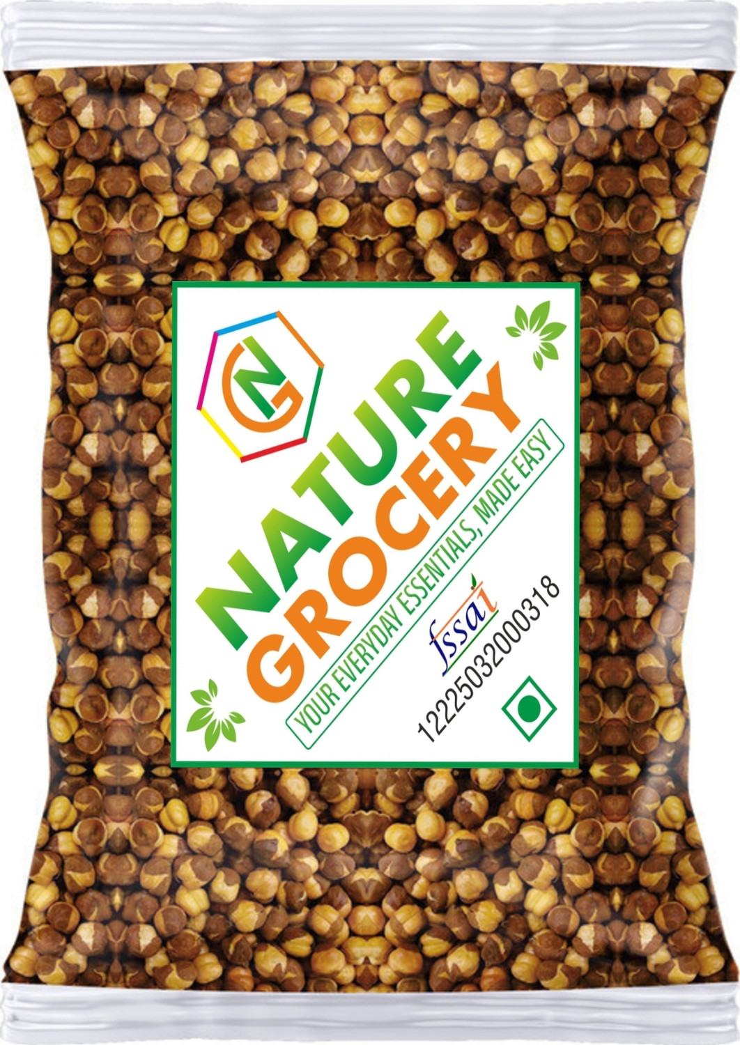 Image of BR CART Whole Salted Roasted Bhuna Chana (Desi Roasted Chickpeas) | Desi Sika Chana Chana (100 g)