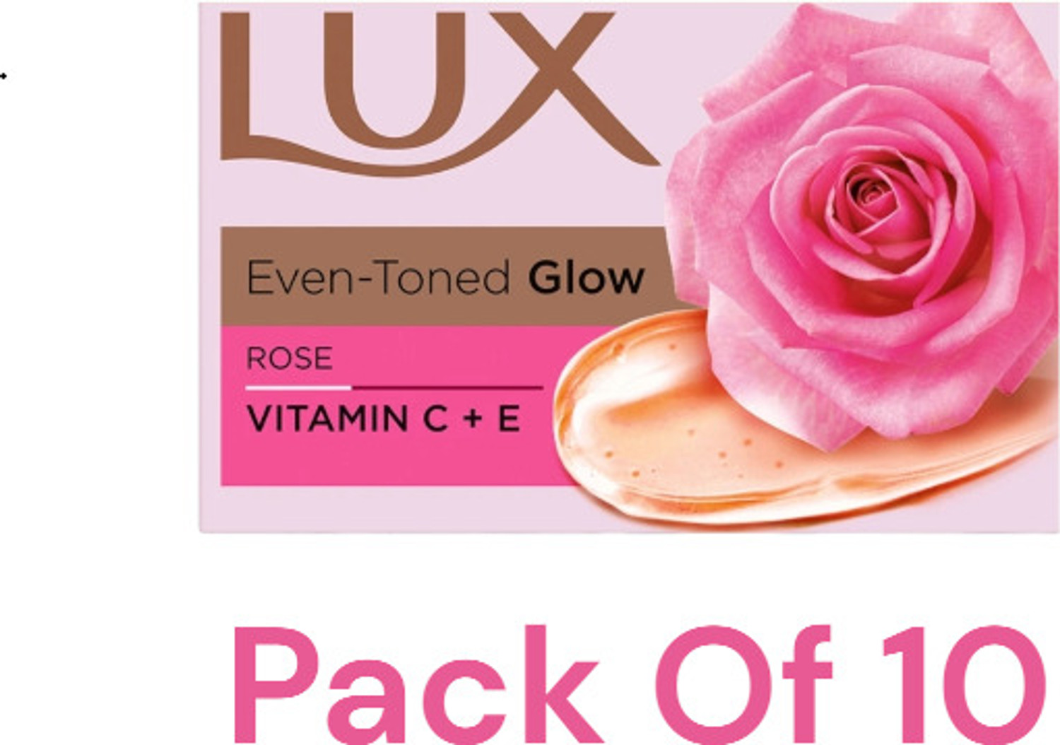 Image of LUX Velvet Glow Jasmine & Vitamin E Soap Bar, Bathing 150g pack of 10 (10 x 150 g)