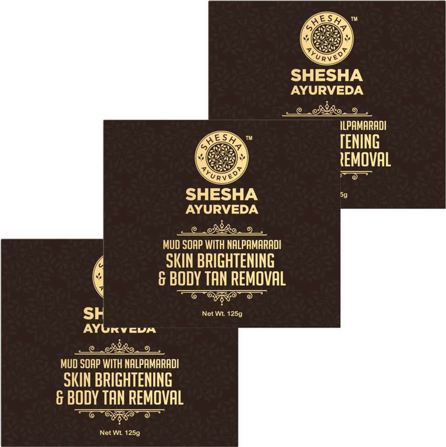 shesha ayurveda Mud With Nalpamaradi Skin Brightening Soap Bar 125g - Image 1