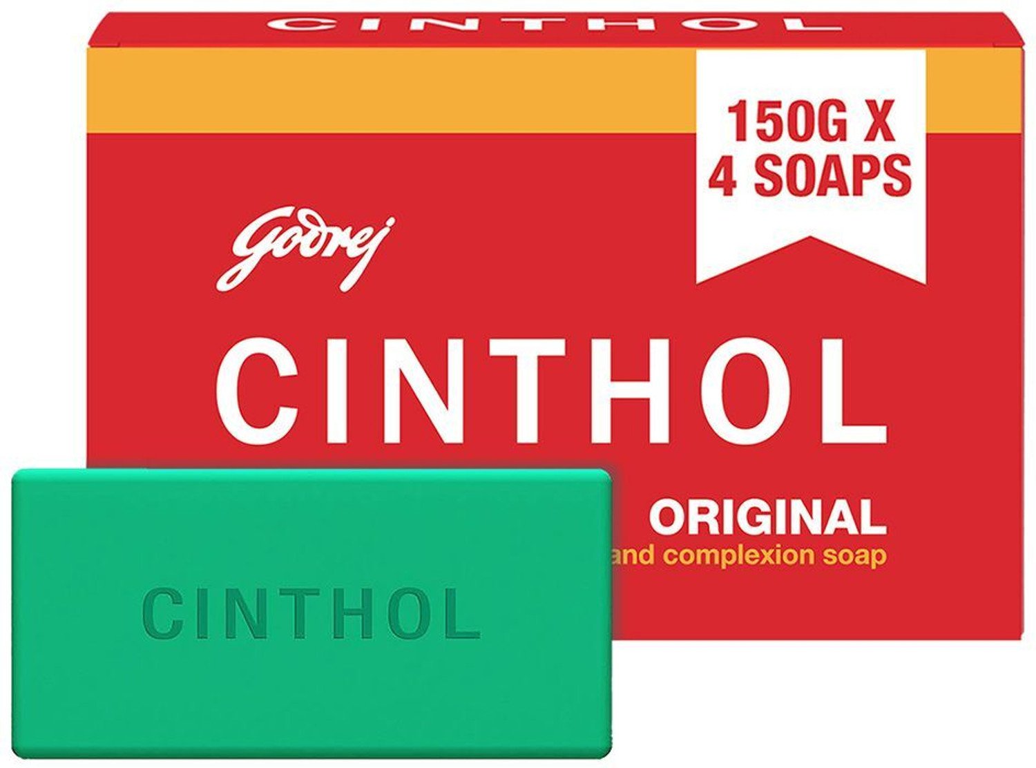 CINTHOL Original Soap Pack of 4, 150g Pack of 4 · 150 g (600 g total) - Image 6