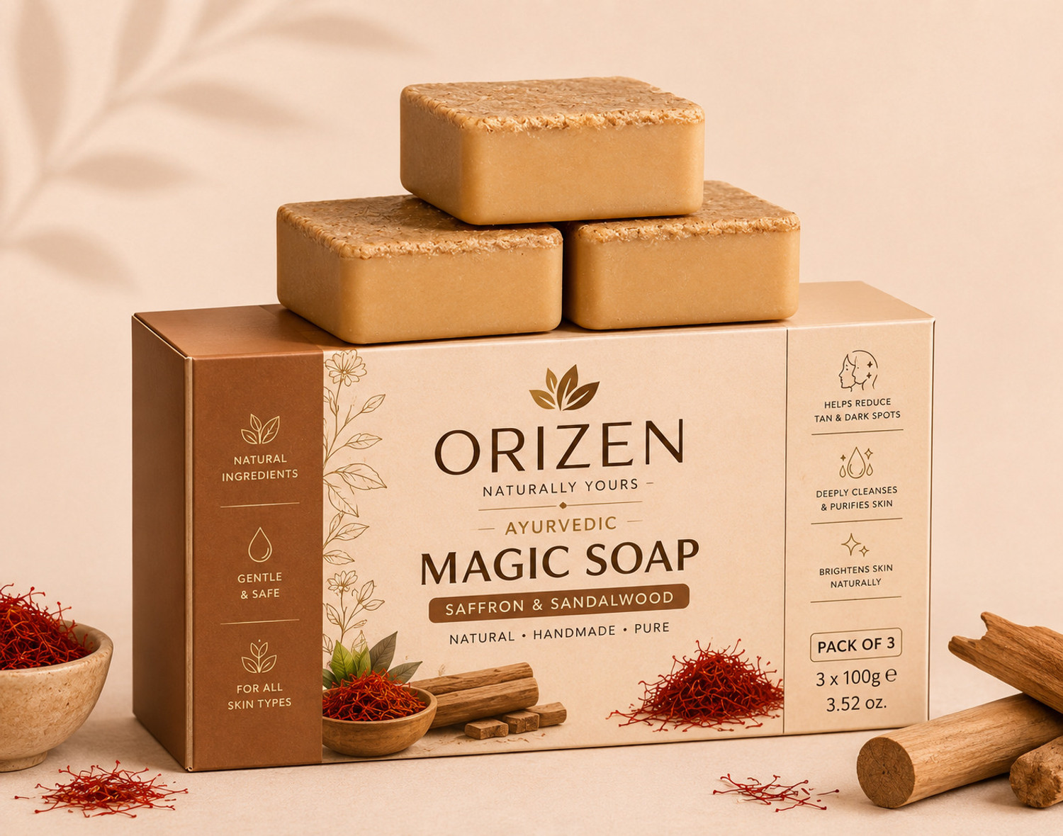 Image of Vivel Lotus Oil + Aloe Vera Soap for Soft Glowing Skin (3 x 150 g)