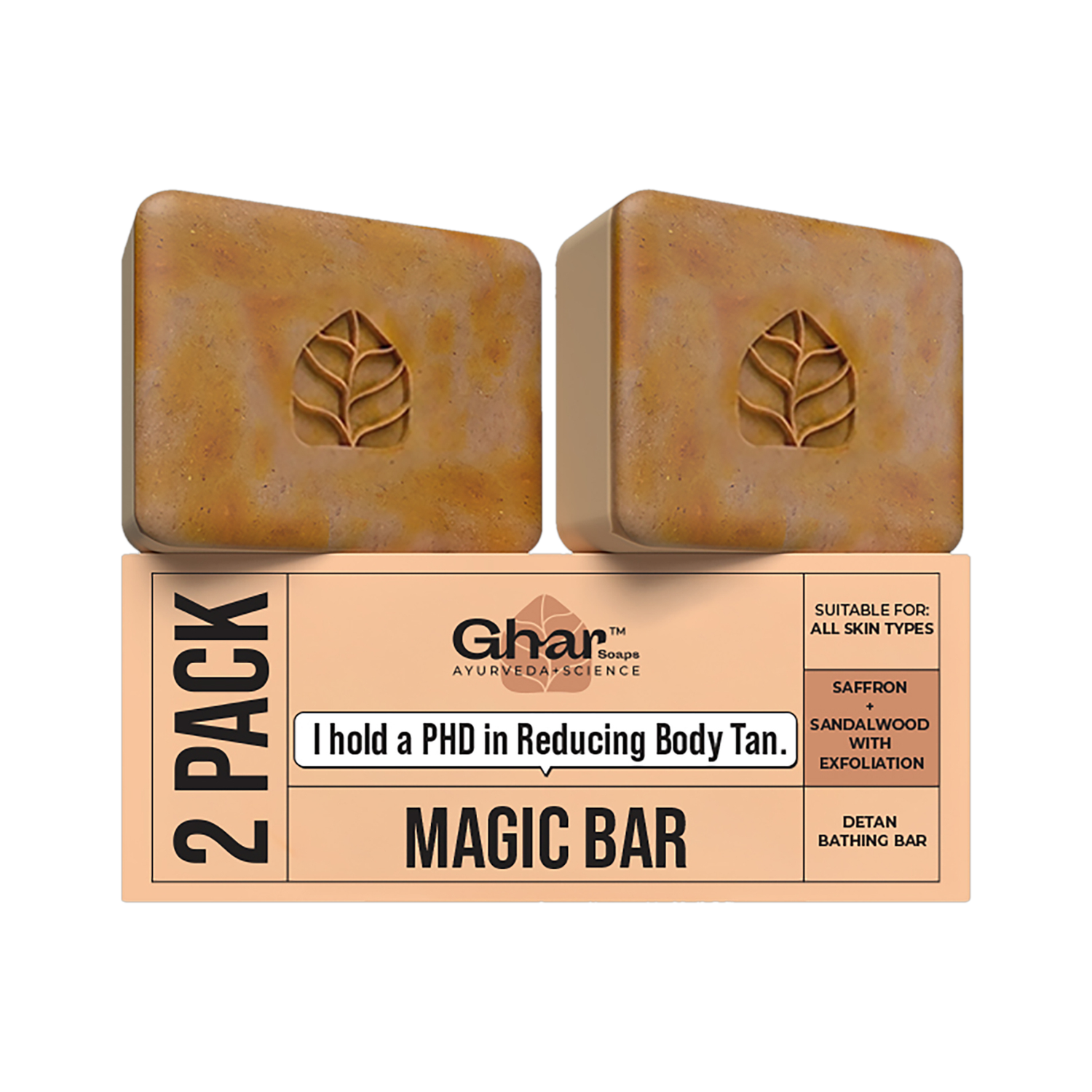 Ghar Soaps Sandal Wood And Saffron Soap - Image 1