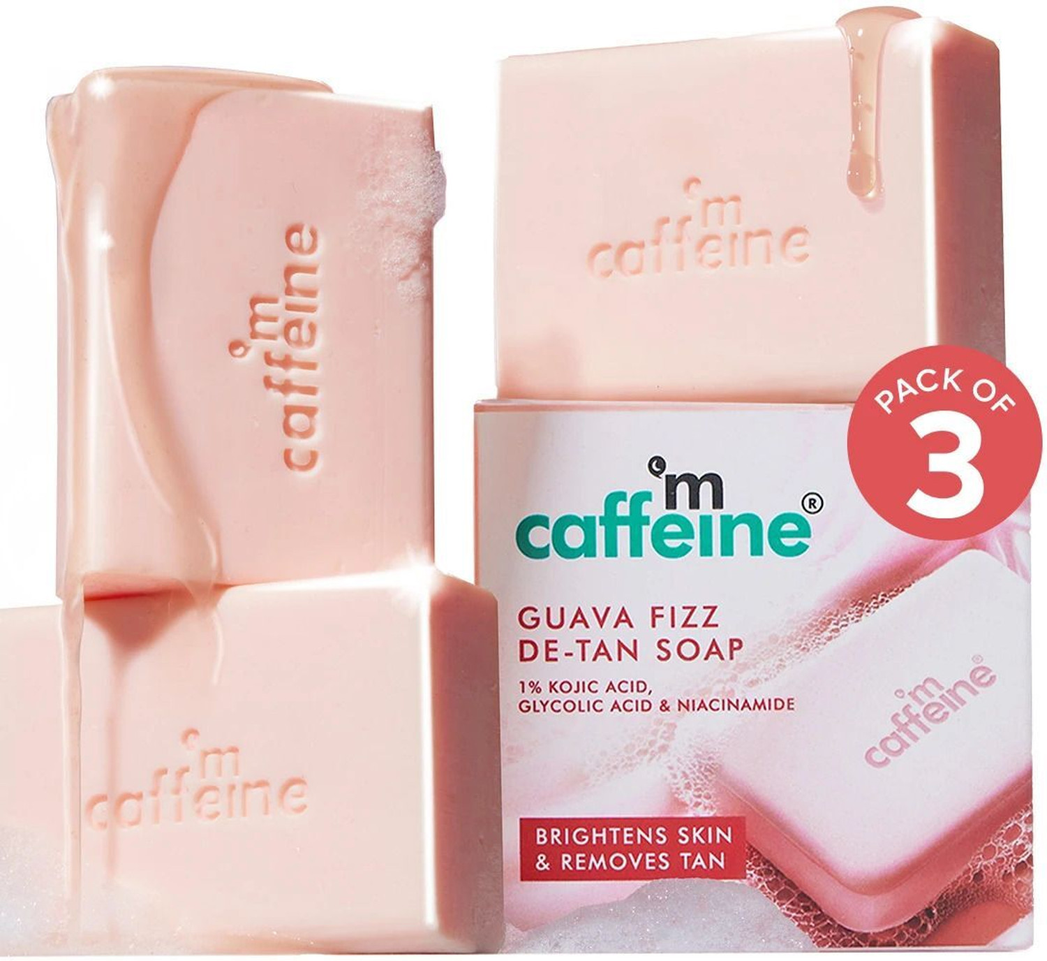 Image of Derma Kojic Acid, Glutatheone, Alpha Arbutin, Turmeric Soap for skin Pack of 1 (3 x 100 g)