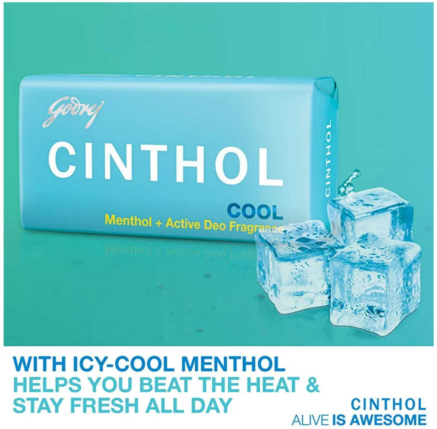 Image of CINTHOL Cool + Active Deo Fragrance Soap (4*100+100) (500 g)