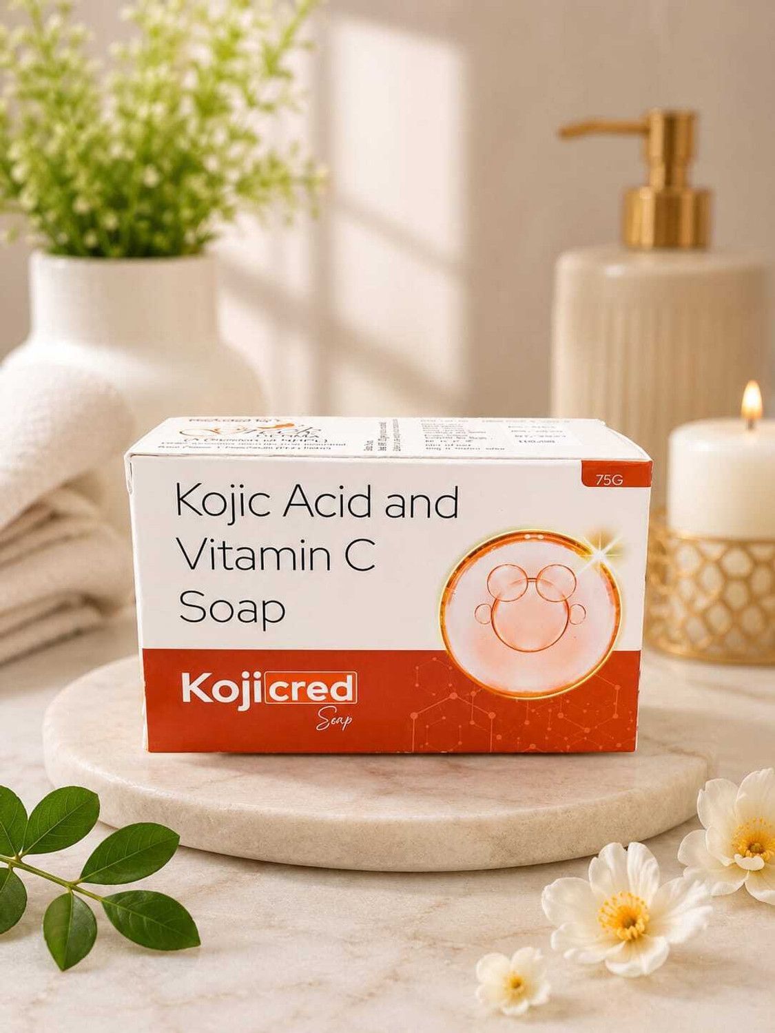 Image of Derma Kojic Acid, Glutatheone, Alpha Arbutin, Turmeric Soap for skin Pack of 1 (3 x 100 g)