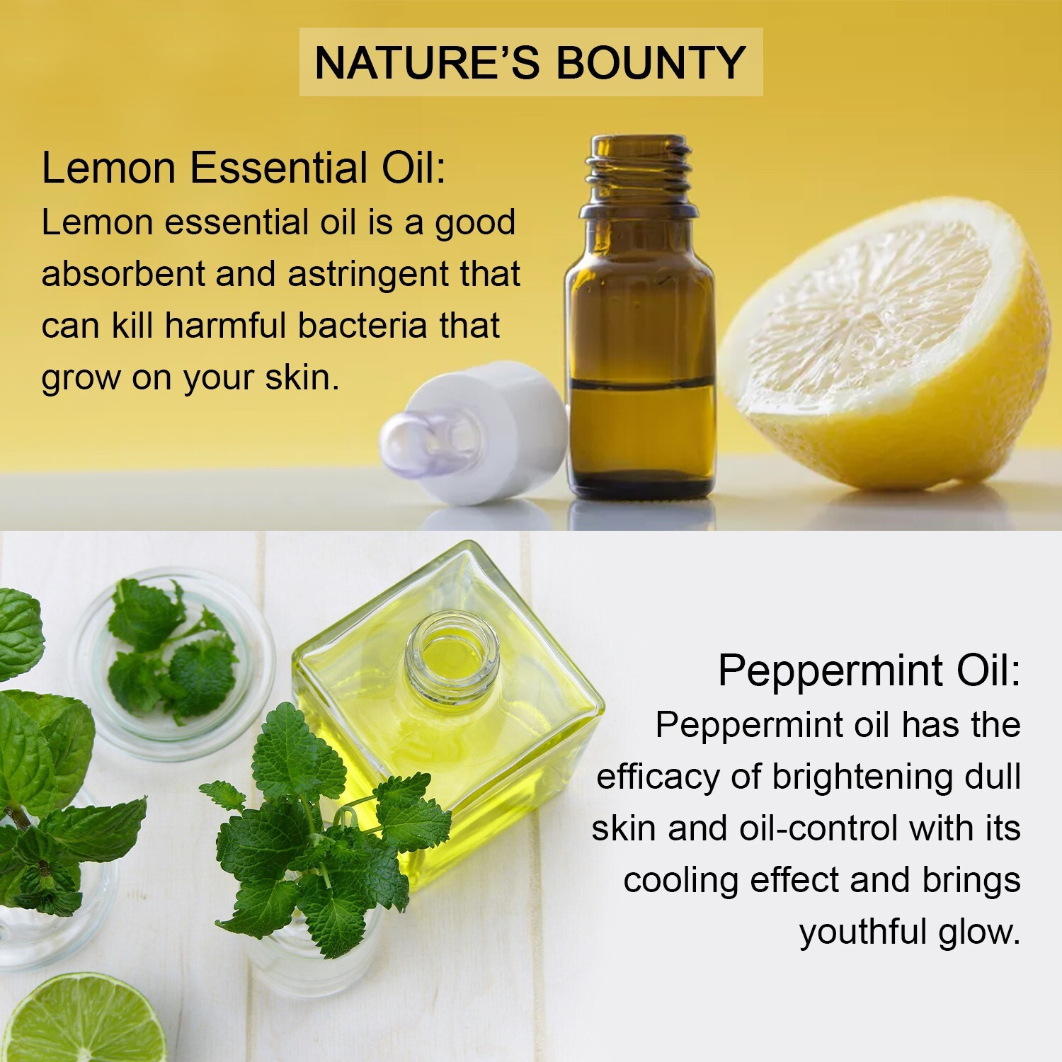 Image of Nature League LEMON AND PEPPERMINT Handcrafted Natural Soap (2 x 100 g)