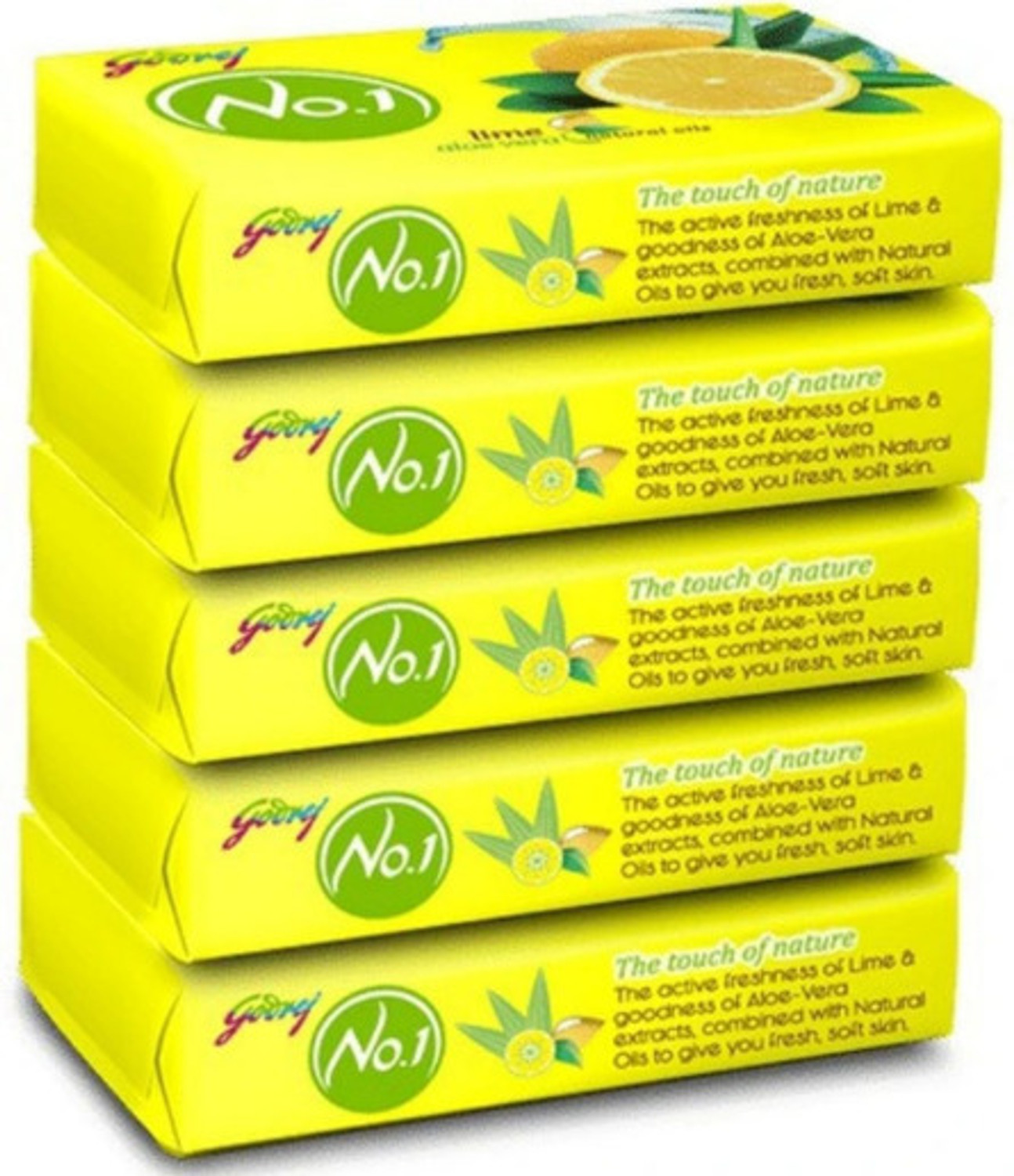 Image of Godrej No.1 Sandal Turmeric Bath Soap (3 x 150 g)