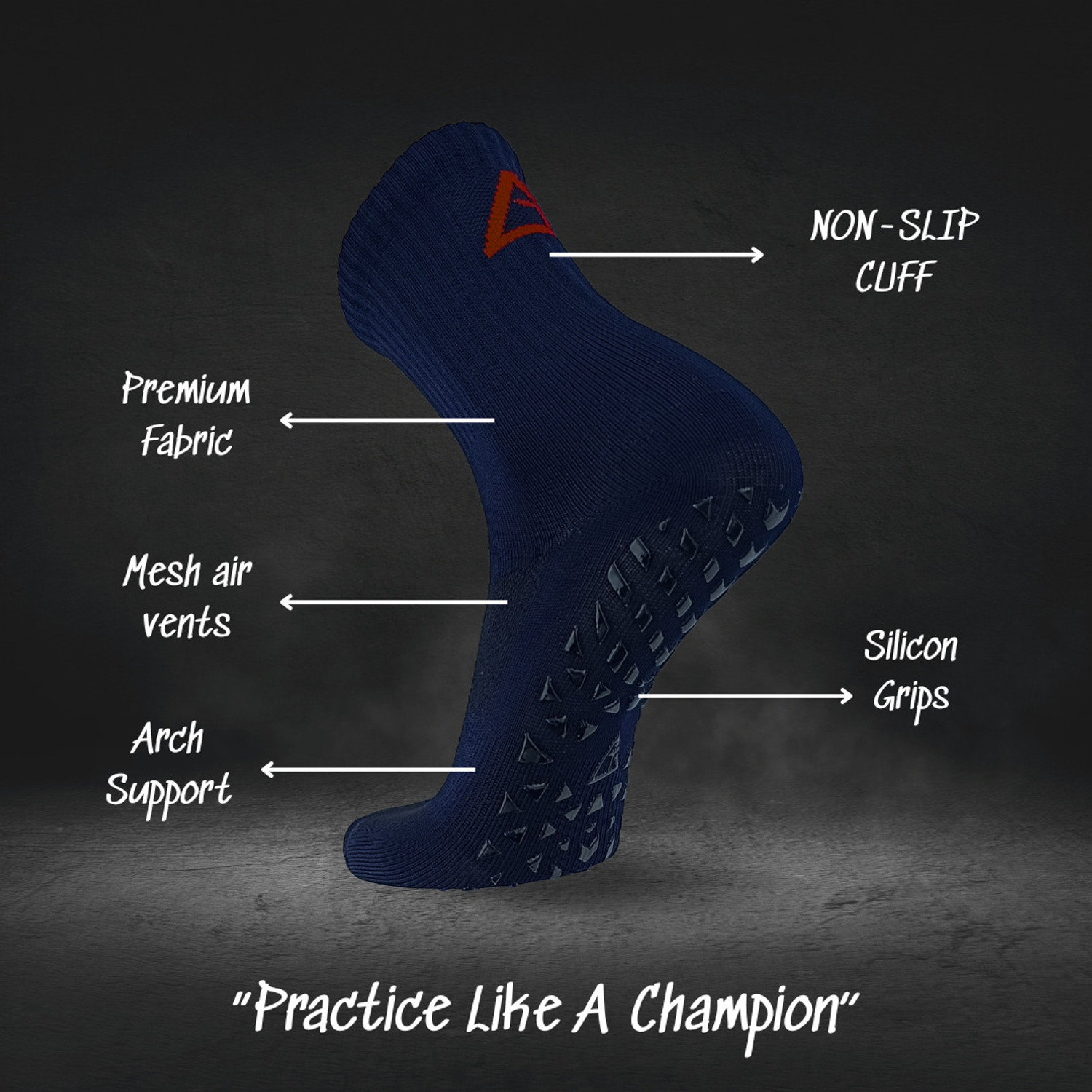 Image of Triangles Sports Hosiery Football Socks Combo with Shin Guard, Leg Sleeve & Shin Guard Supporter Football Kit