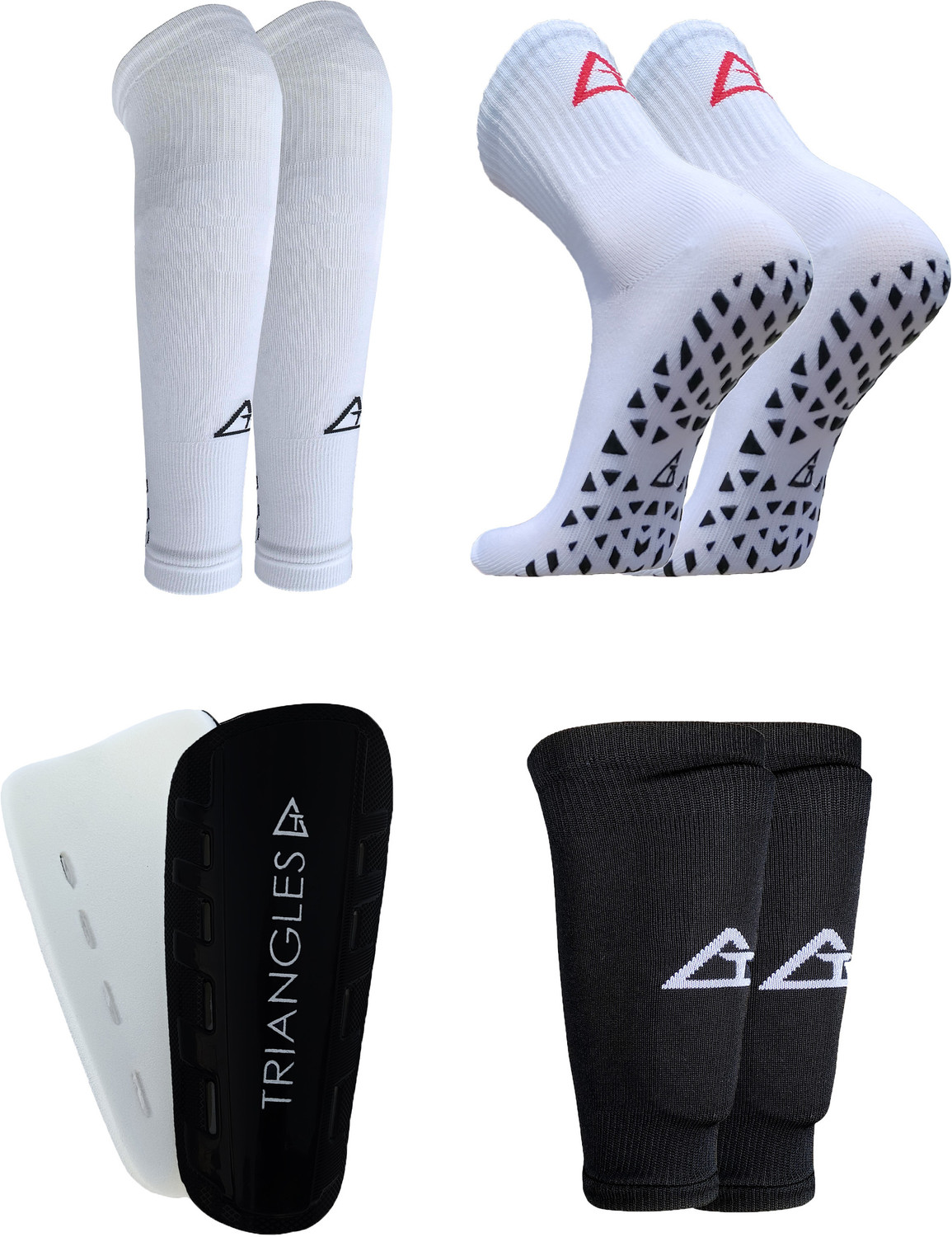 Triangles Football Socks Combo with Shin Guard - Image 6
