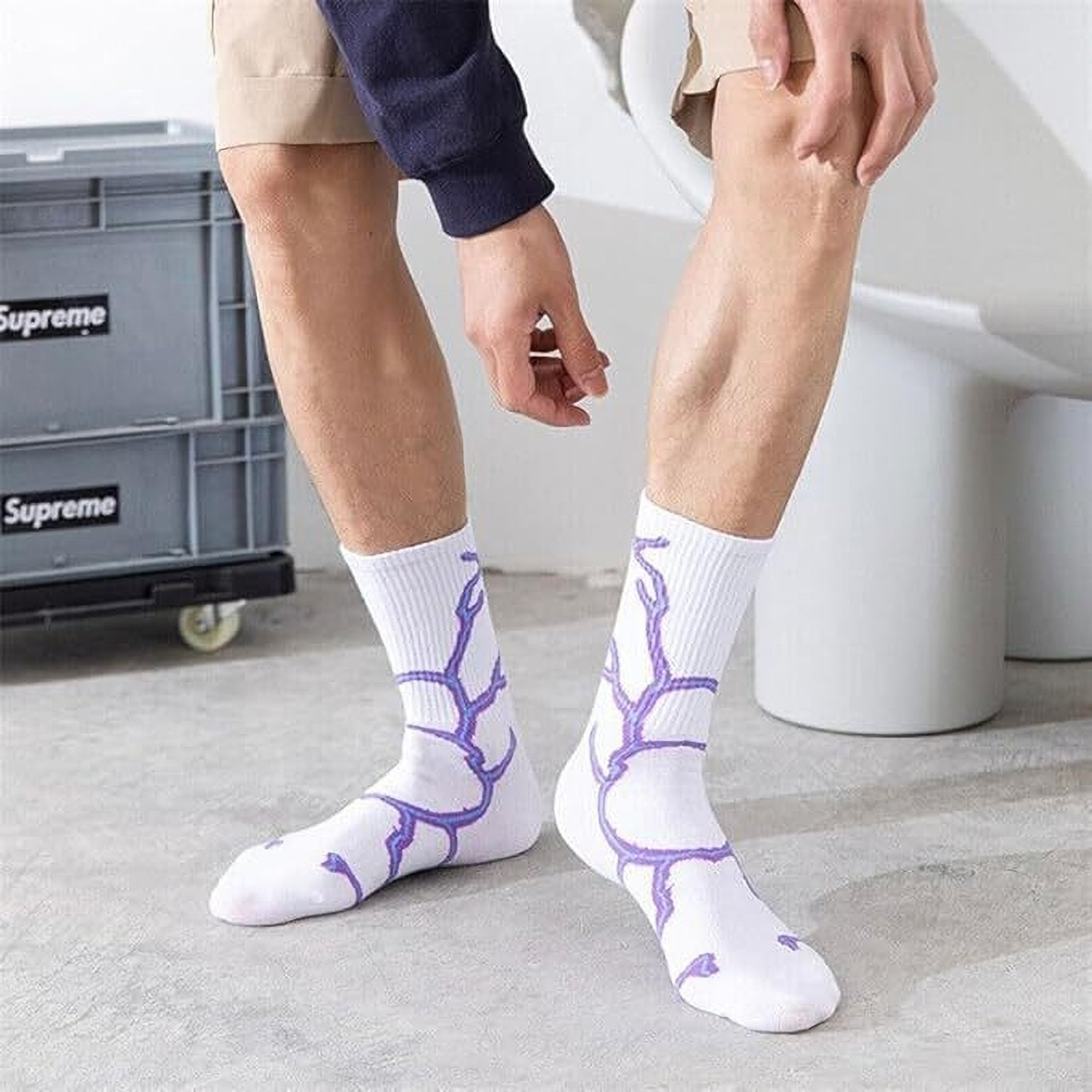 Image of Sockscarving Unisex Graphic Print Ankle Length (Pack of 5)