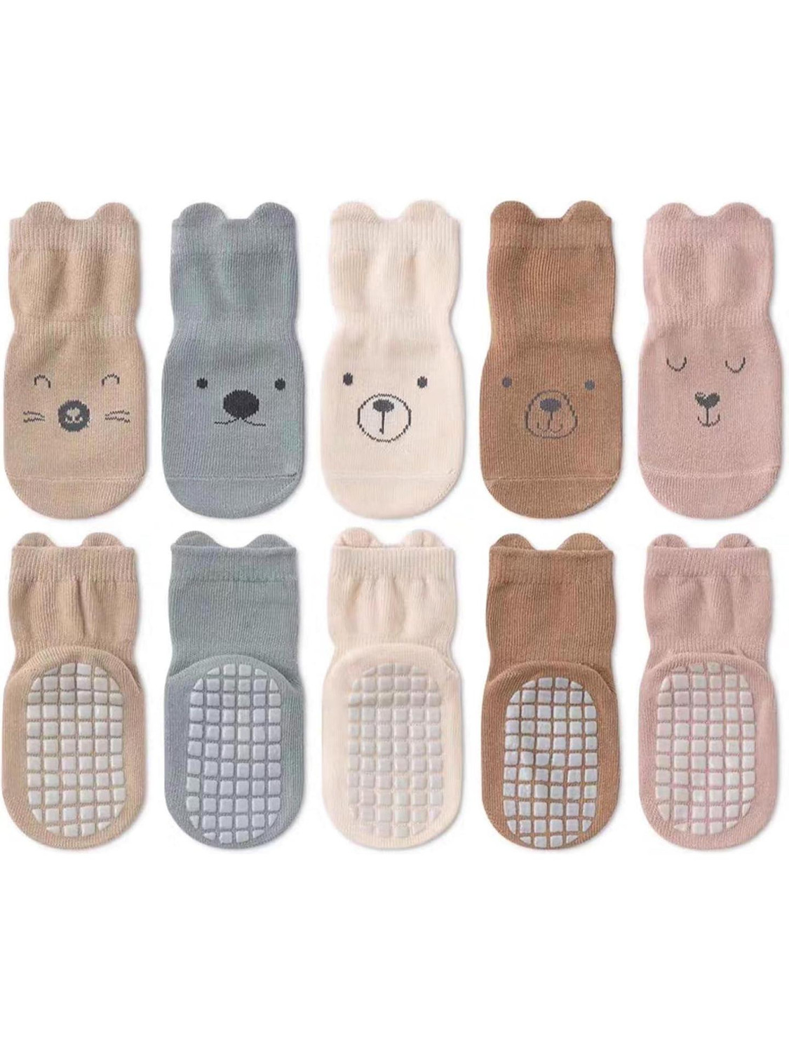 Image of IBA ISBA COLLECTIONS Baby Boys & Baby Girls Self Design Calf Length (Pack of 4)