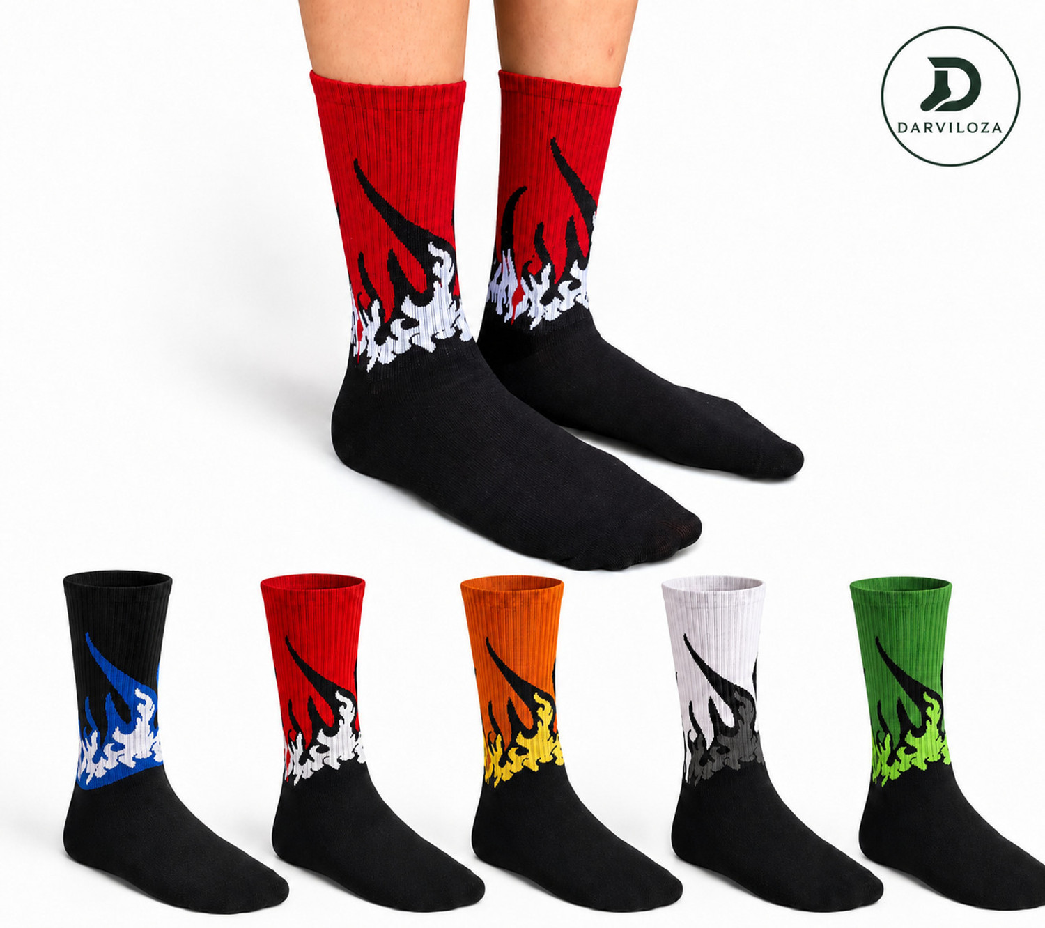 Image of Sockscarving Unisex Graphic Print Ankle Length (Pack of 5)