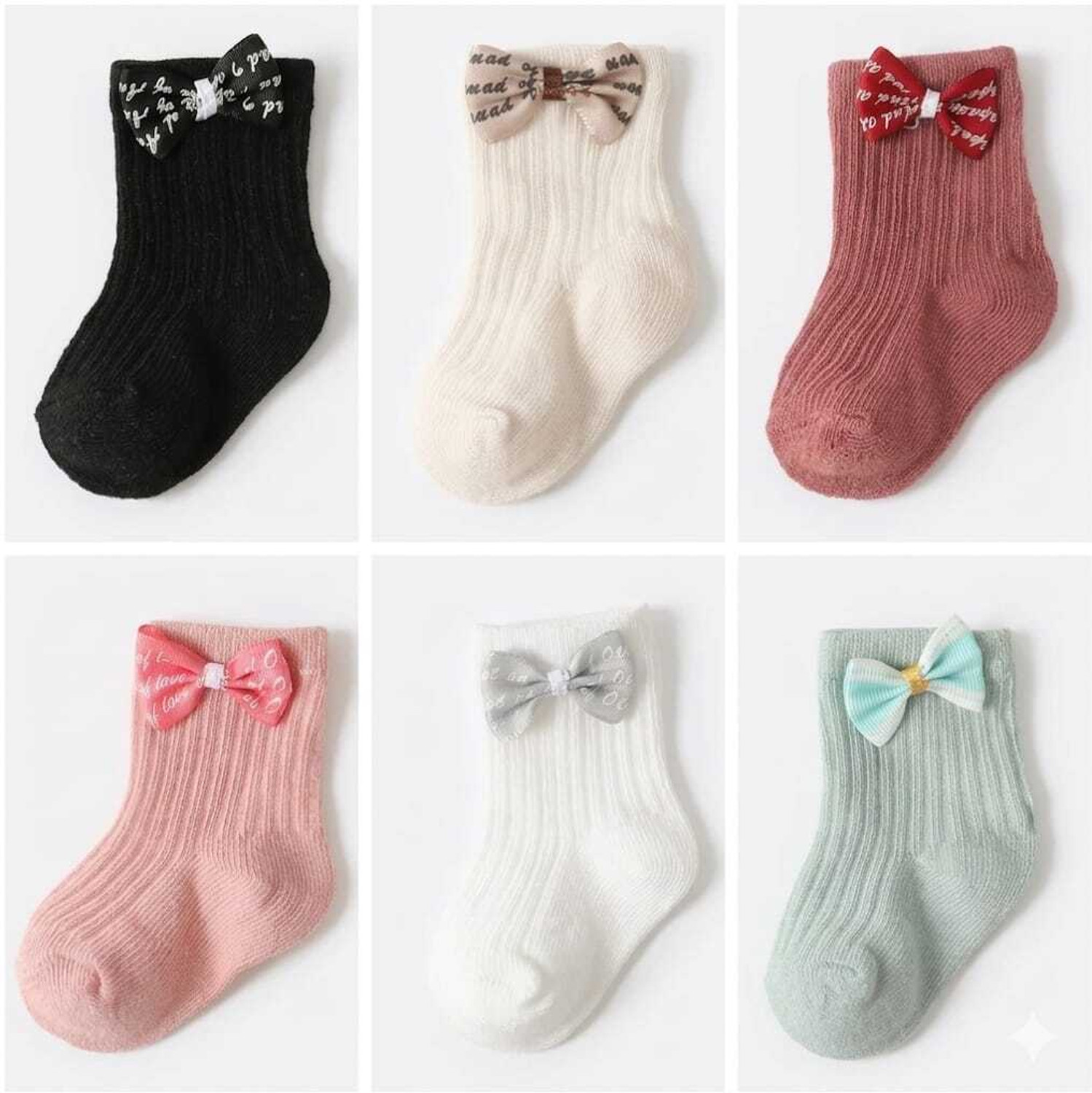 Image of IBA ISBA COLLECTIONS Baby Boys & Baby Girls Self Design Calf Length (Pack of 4)
