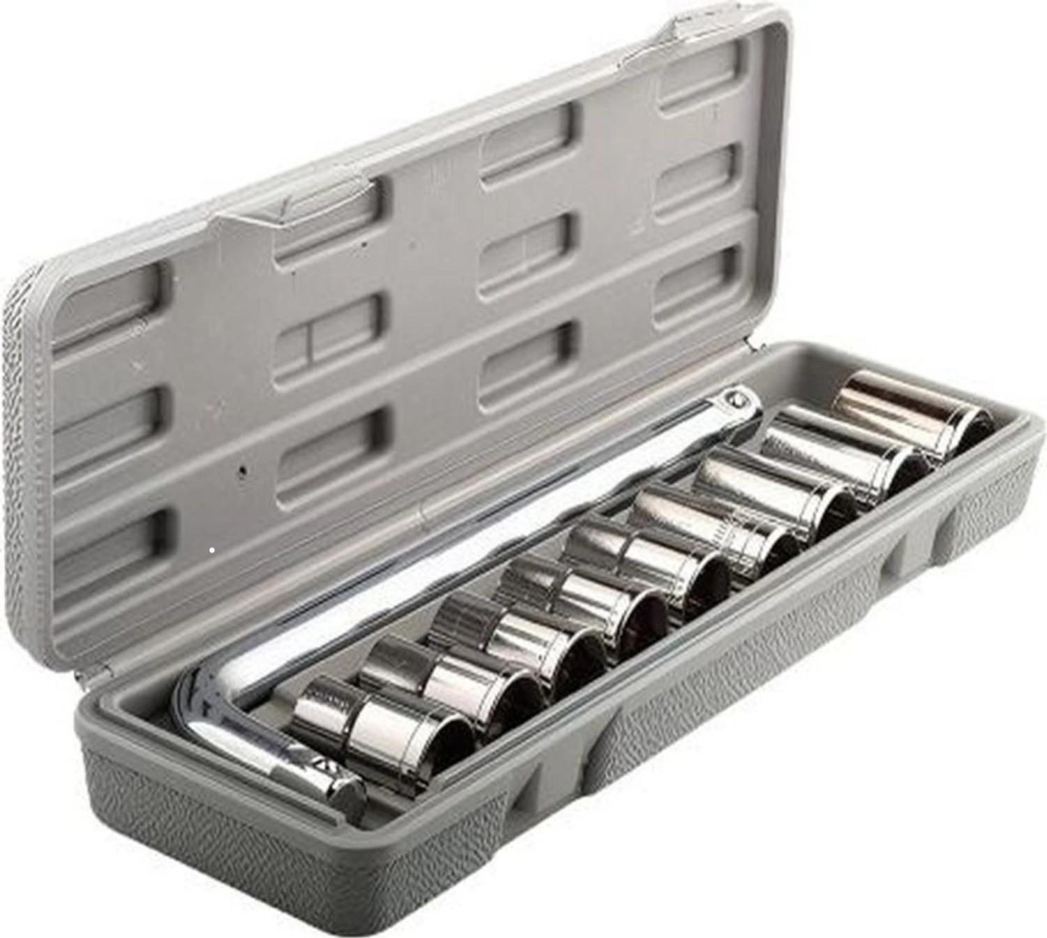 Image of Riya Creation 1 /4 Inch Socket Set 12Pcs with Ratchet Spanner for Car Machinery Repair Tools Socket Set (Pack of 12)