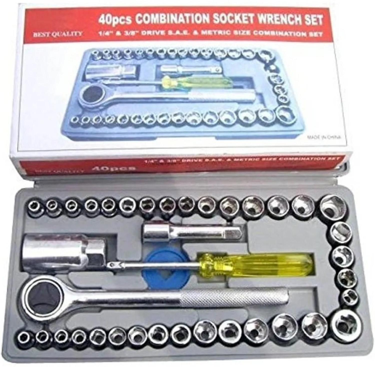 Image of Flipkart SmartBuy Multifunctional 47 pcs precision cordless rechargeable Power Tools Socket Set (Pack of 1)