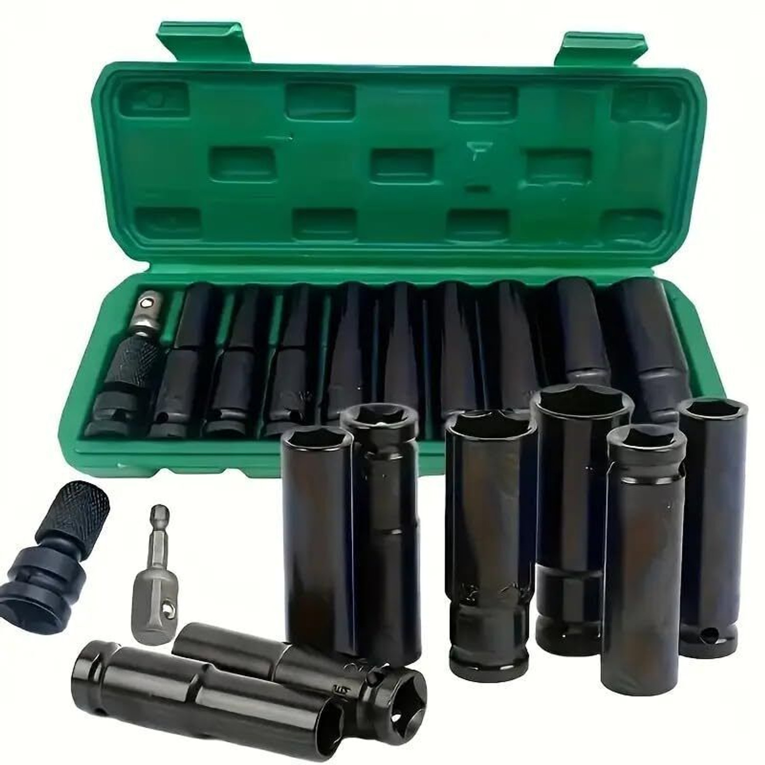 Image of Riya Creation 1 /4 Inch Socket Set 12Pcs with Ratchet Spanner for Car Machinery Repair Tools Socket Set (Pack of 12)