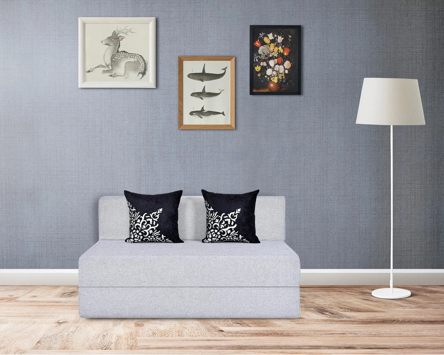 Friends 2 Seater Double Foam Fold Out Sofa Cum Bed - Image 6
