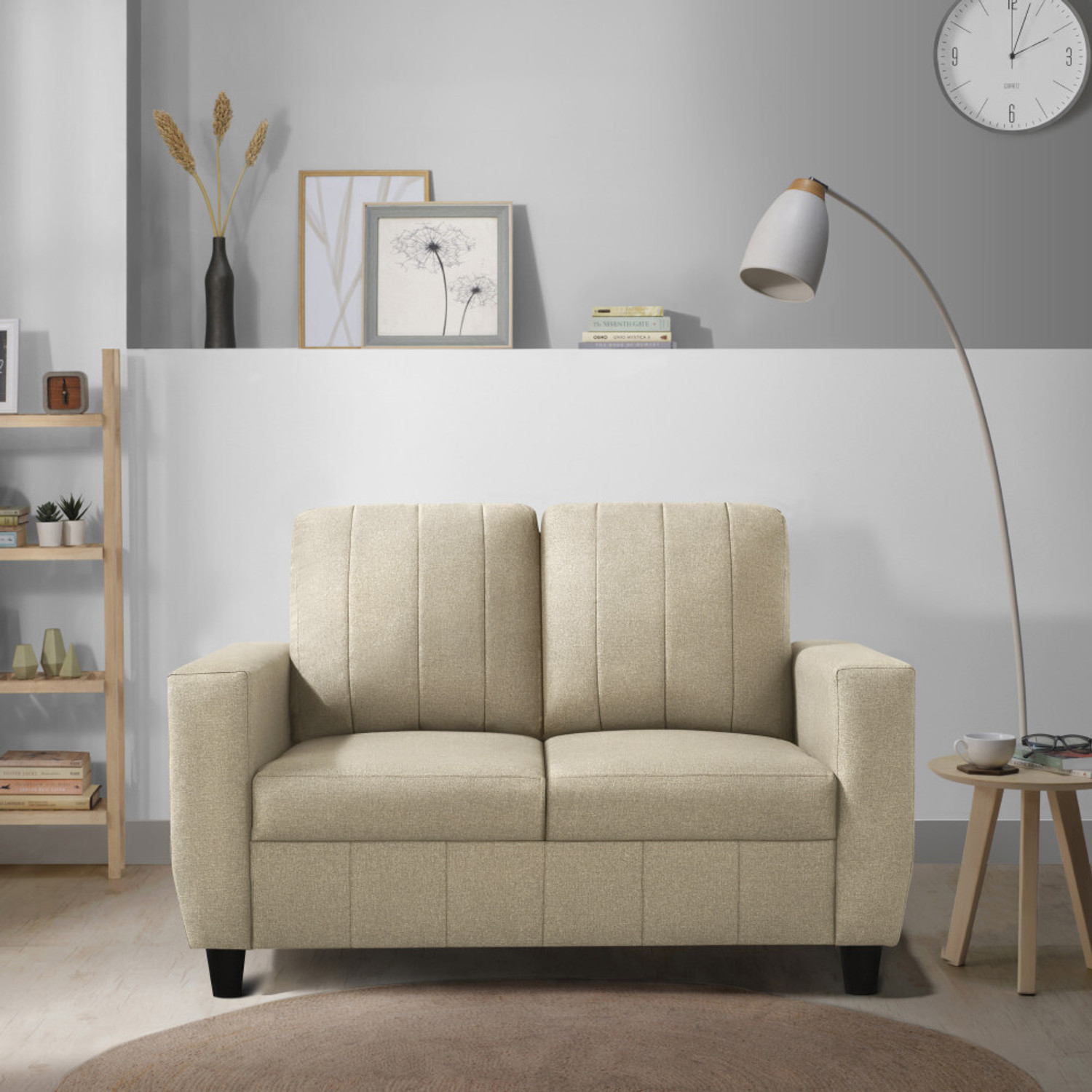 Image of Flipkart Perfect Homes Nora Fabric 4 Seater Sofa (Finish Color - Grey, DIY(Do-It-Yourself))