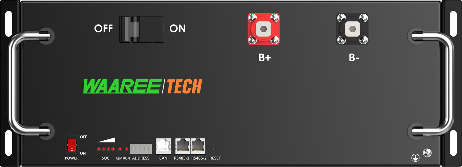 Image of WAAREE 51.2V 100Ah LFP (4U) Lithium Solar Battery (51.2 V)