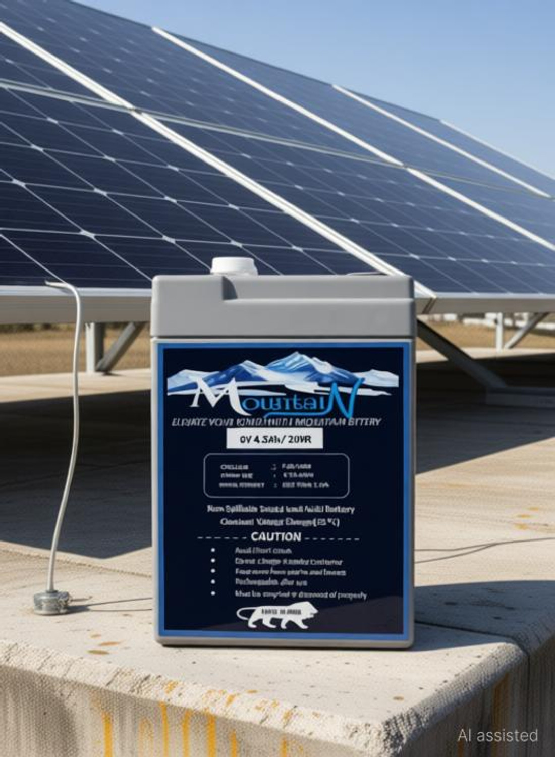 Image of Amron Quanta 12V 26AH SMF-VRLA AGM Solar Battery (12 V)