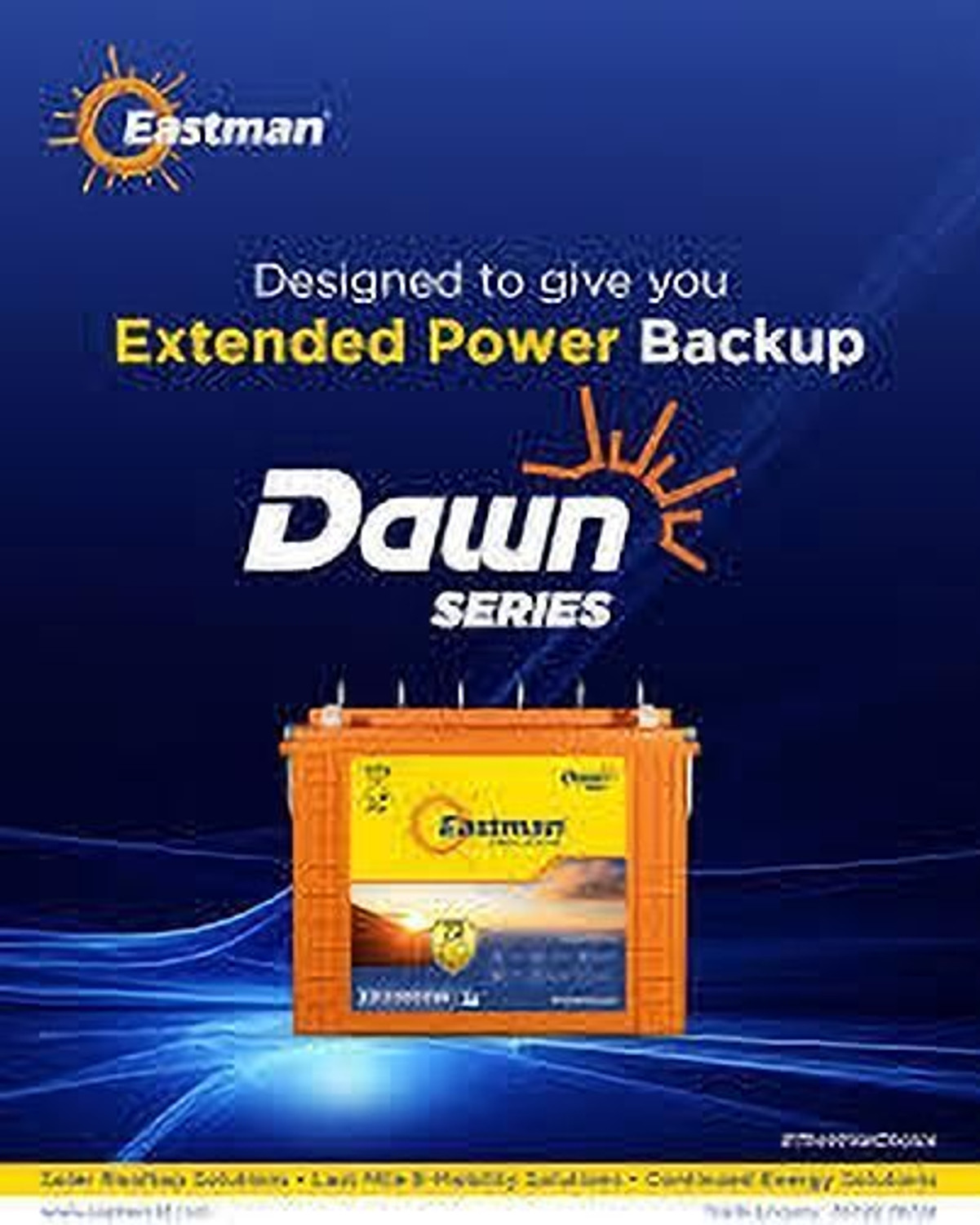 Image of EASTMAN ED16536TT-150AH-C20 Flooded Solar Battery (12 V)