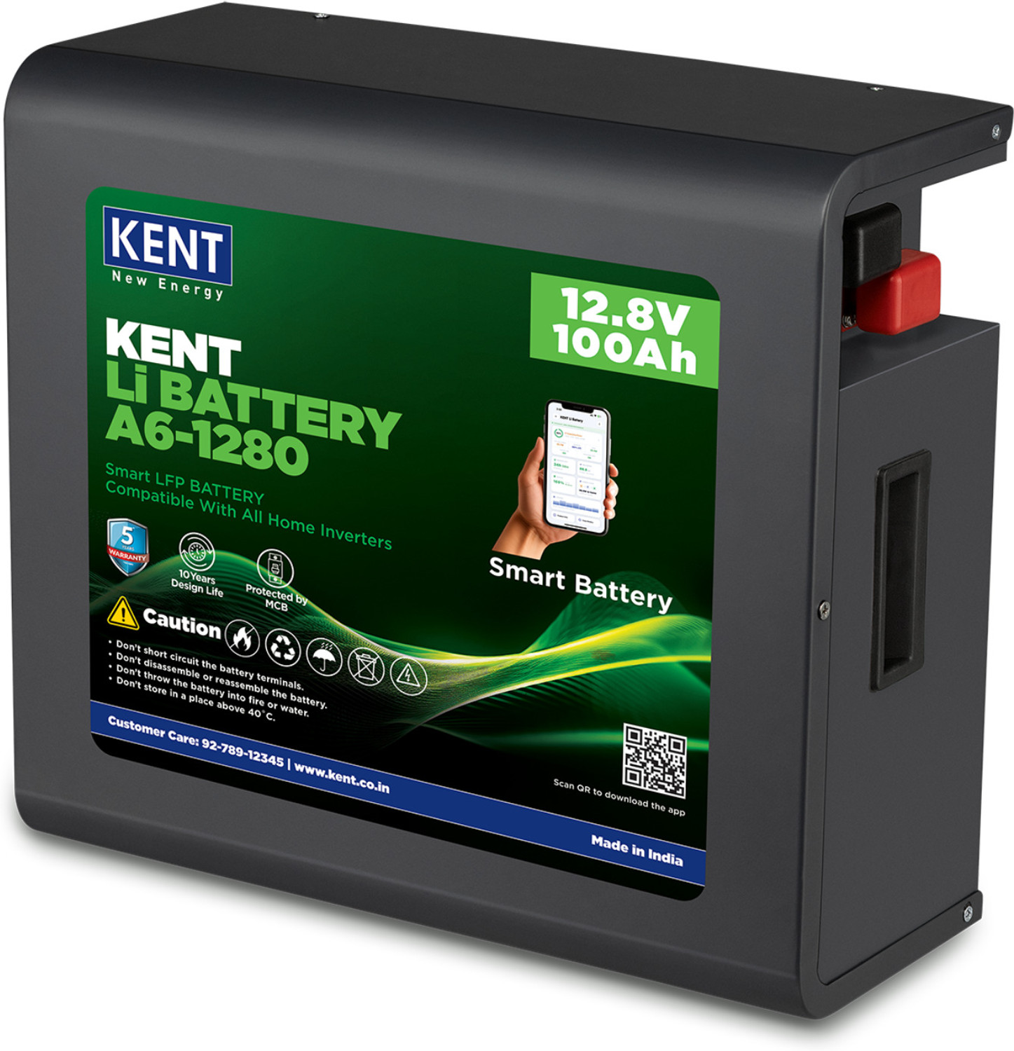 Image of eplus Shakti 12 V 15 AH Lithium Solar Battery (12 V)
