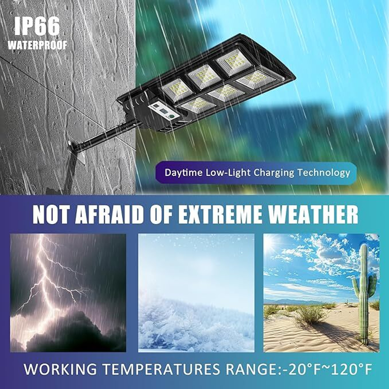 Image of Wengonvila Outdoor Solar Lamp with Remote - Auto On /Off, Multiple Modes Solar Light Set (Wall Mounted Pack of 1)