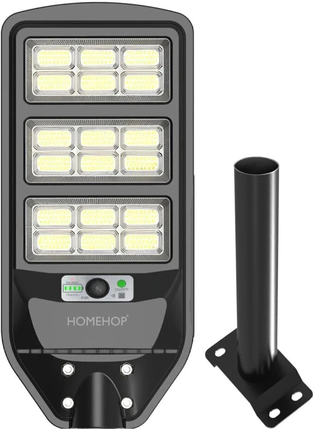 Image of Homehop Solar Lights Outdoor Waterproof 50W Wireless Flood LED Wall lamp for Home Garden Solar Light Set (Wall Mounted Pack of 1)