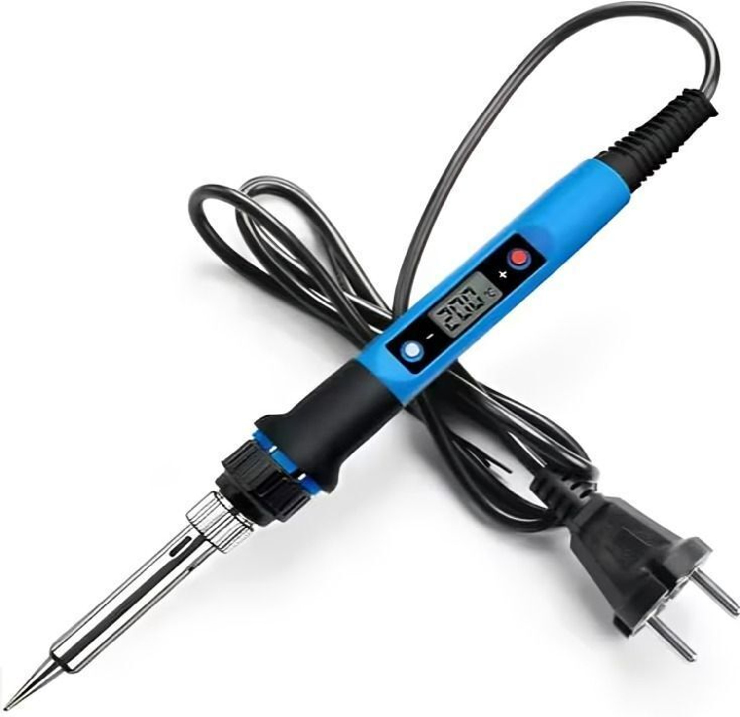 Image of VMTRONIX 3-in-1 60W Adjustable Temperature Soldering Iron Kit | For DIY & PCB Repair | 60 W Temperature Controlled (Pointed Tip)