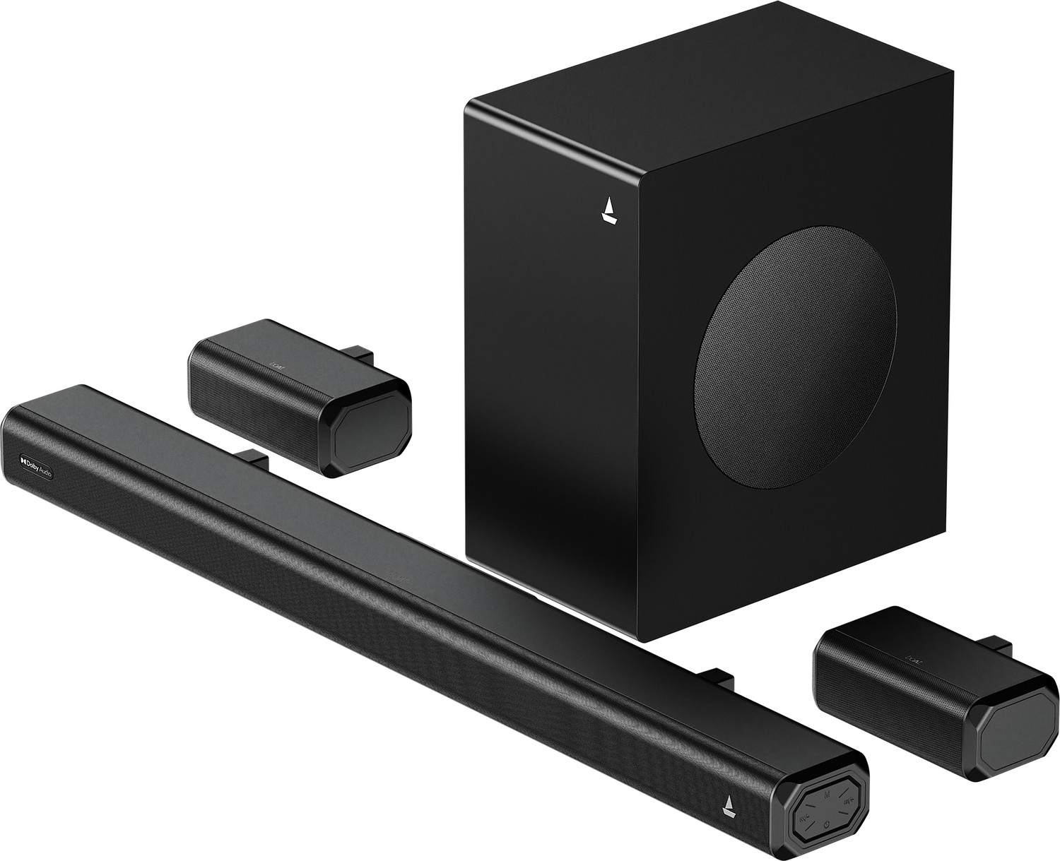 Image of boAt AAVANTE AURA PLUS 160 W Bluetooth Soundbar (Premium Black, 2.1 Channel)