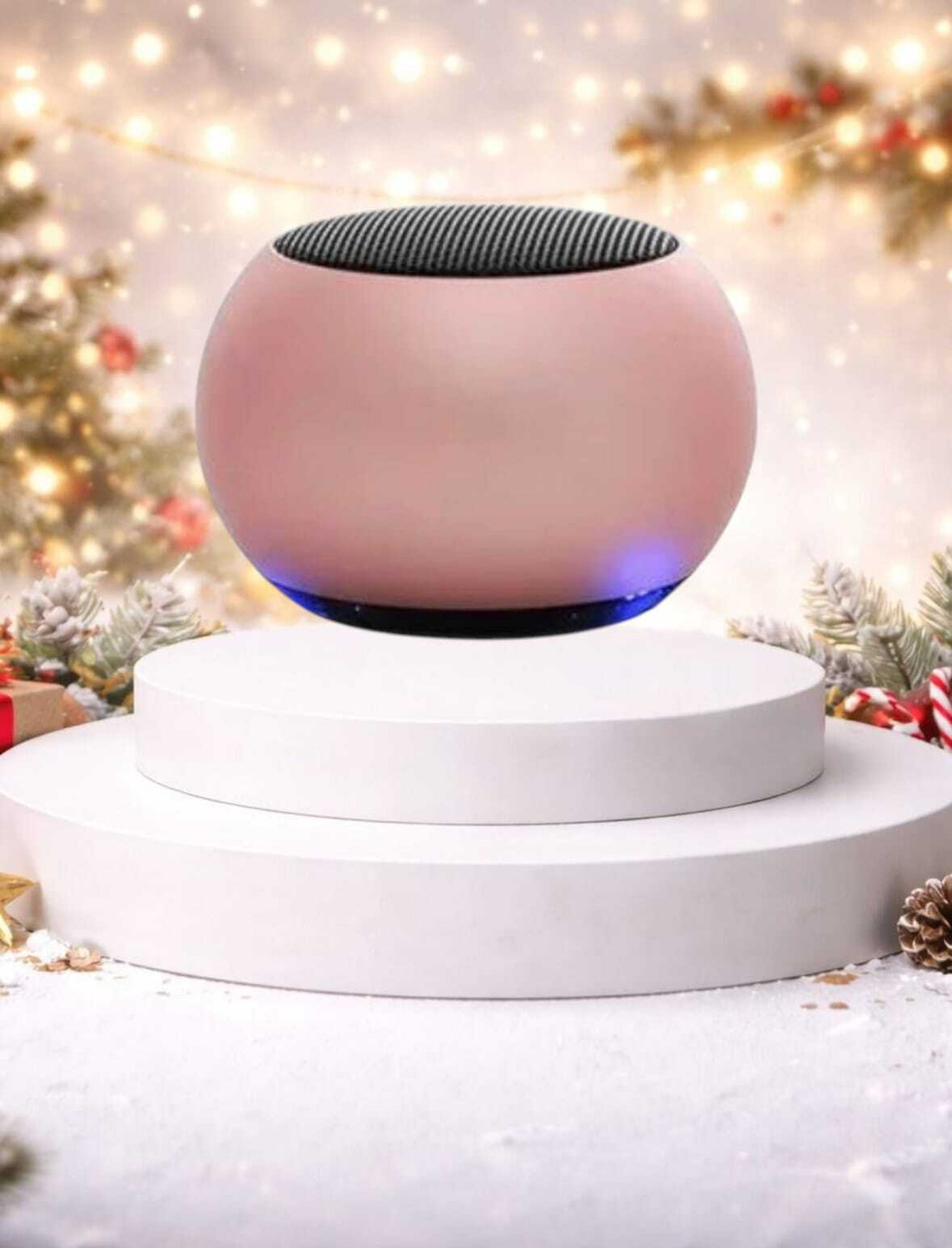 Image of Yurae Wireless Charging Digital Alarm Clock & Bluetooth Speaker with Google Assistant Smart Speaker (Multicolor)