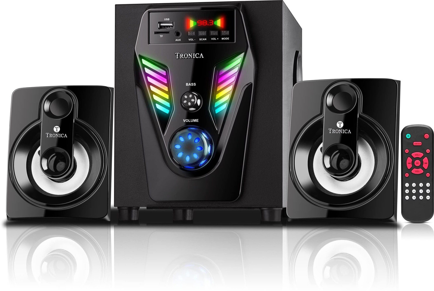 Image of TRONICA 1501 55 W Bluetooth Home Audio Speaker (Black, 2.1 Channel)
